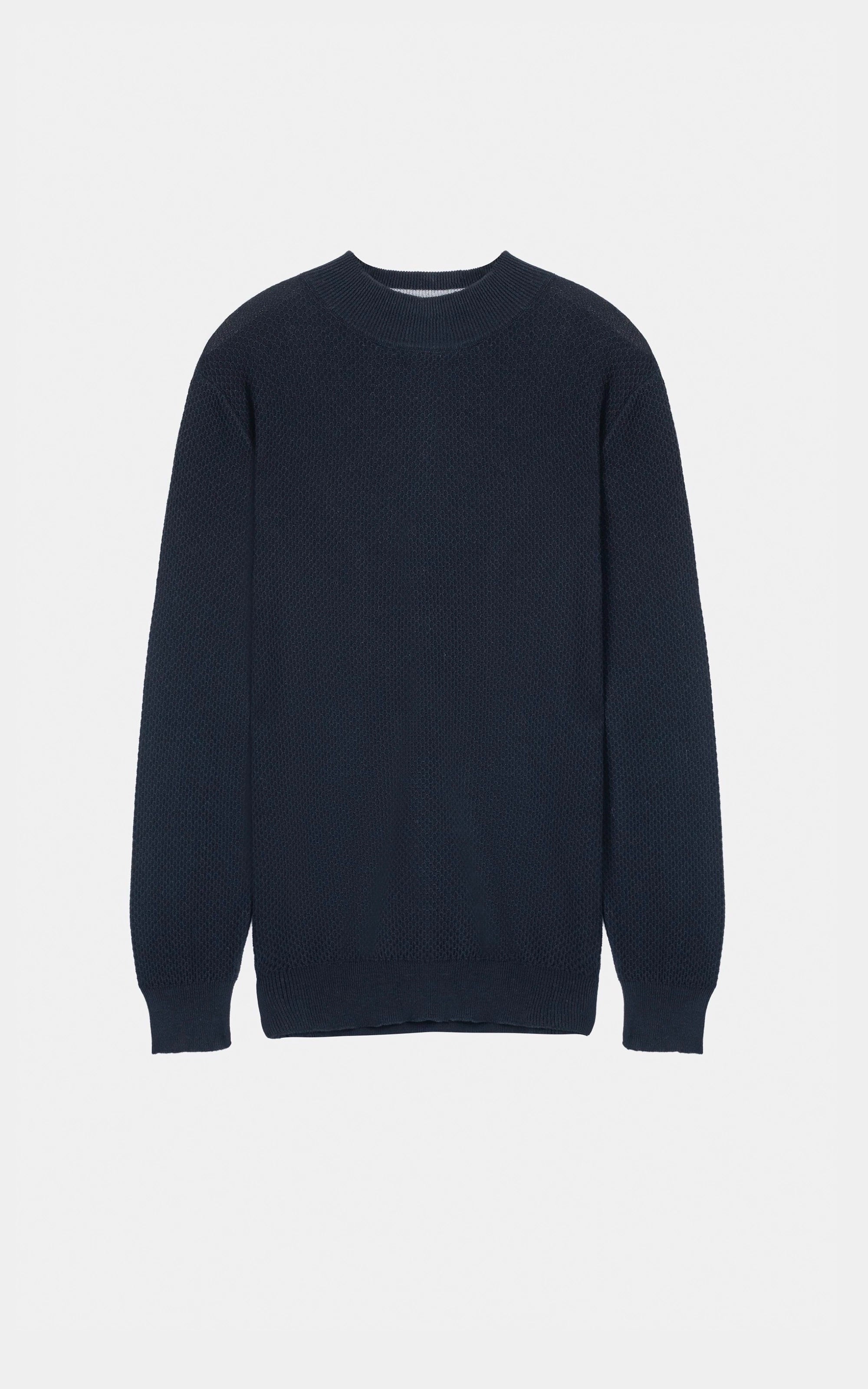 Classic Mock Neck Sweater Black
