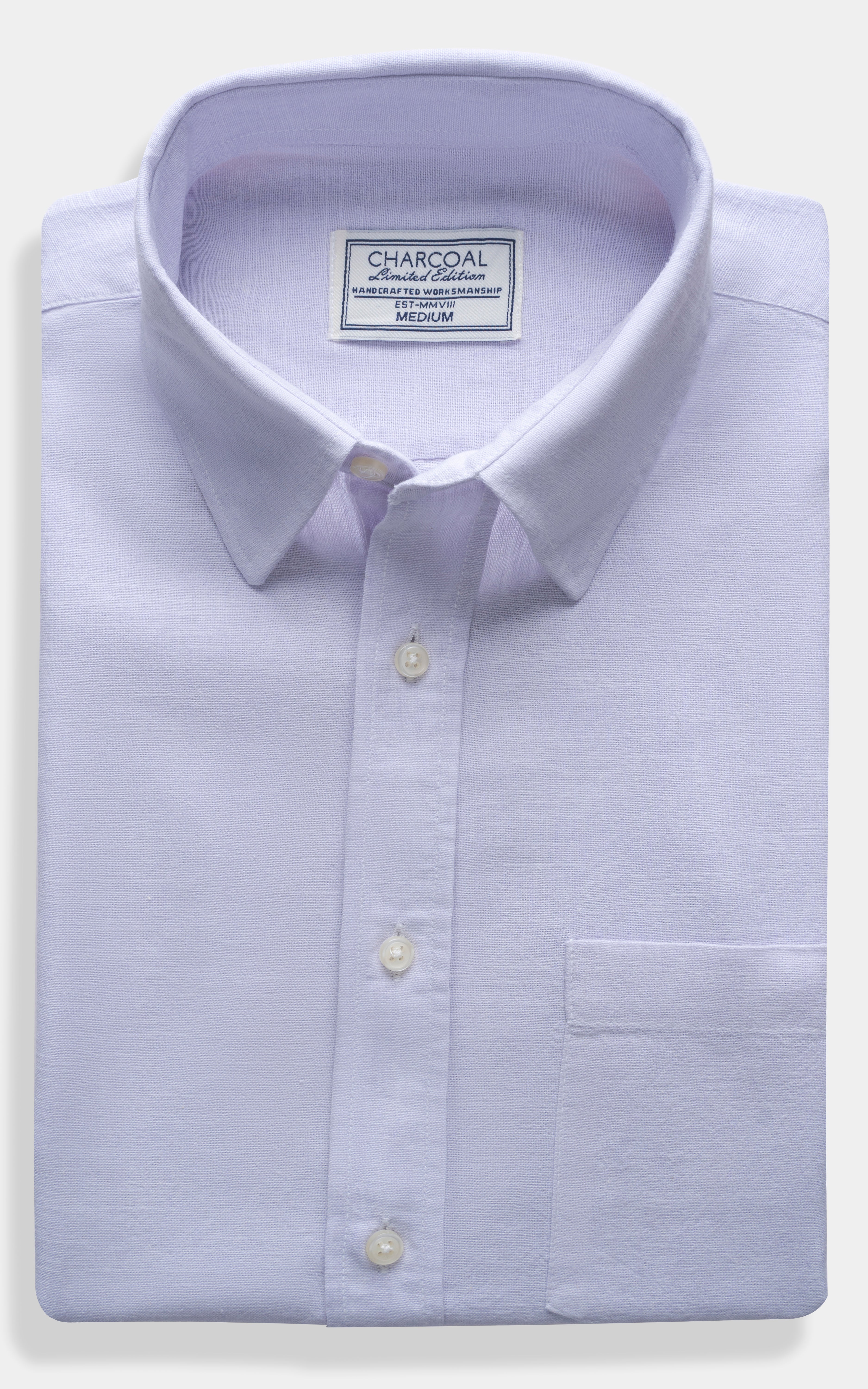 SMART FIT LINEN LIMITED EDITION SHIRT LIGHT PURPLE