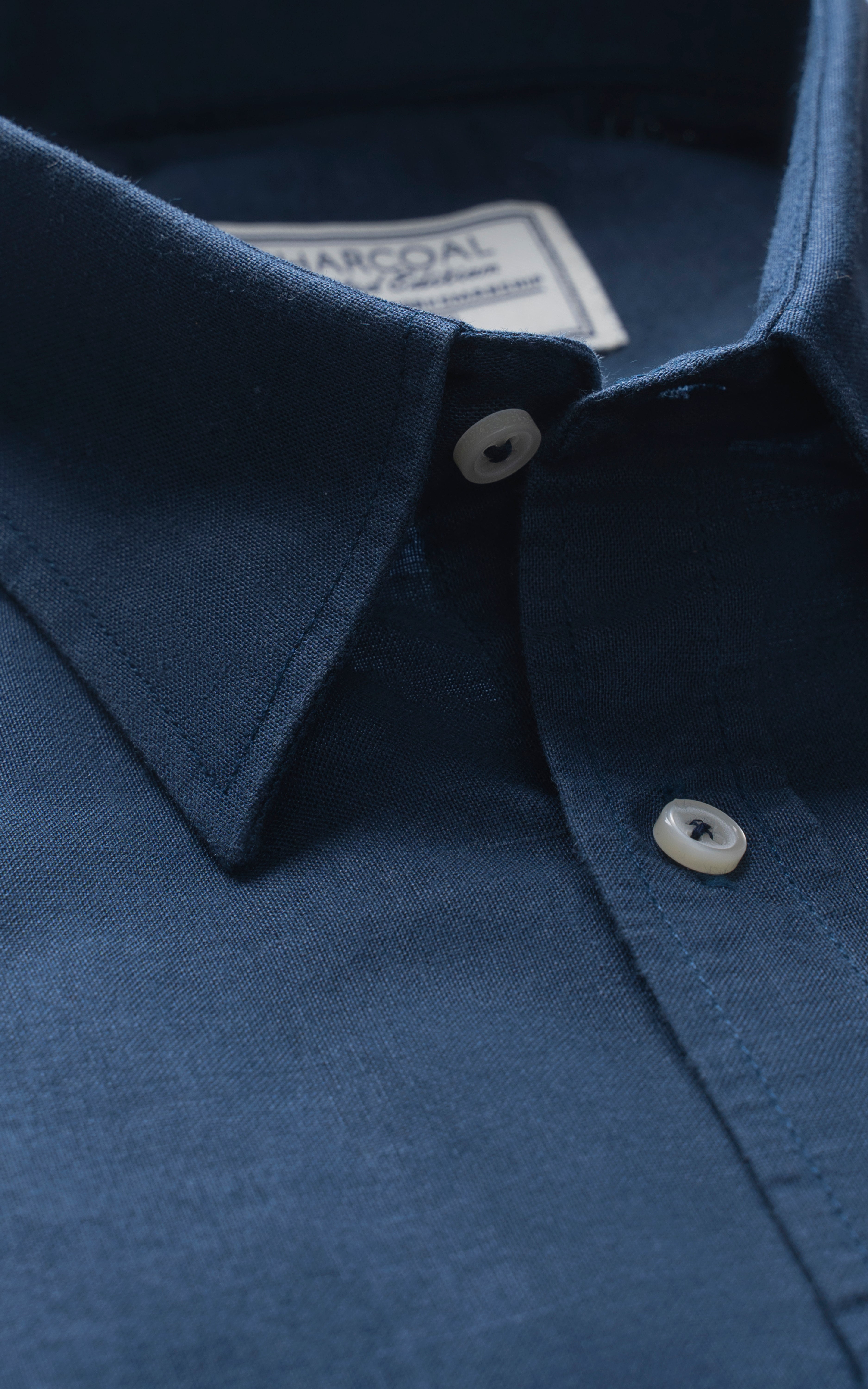SMART FIT LINEN LIMITED EDITION SHIRT NAVY