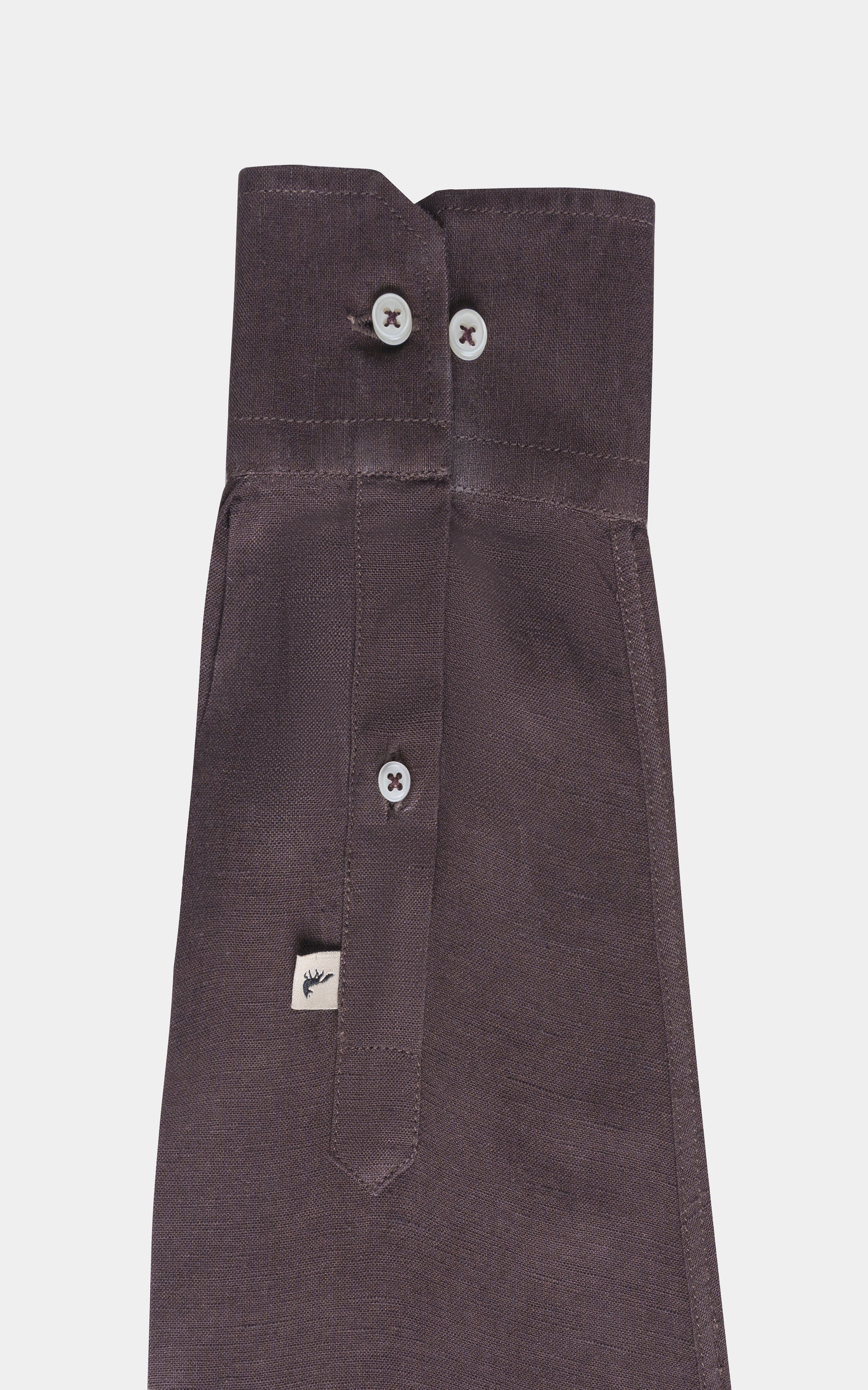 SMART FIT LINEN LIMITED EDITION SHIRT BROWN