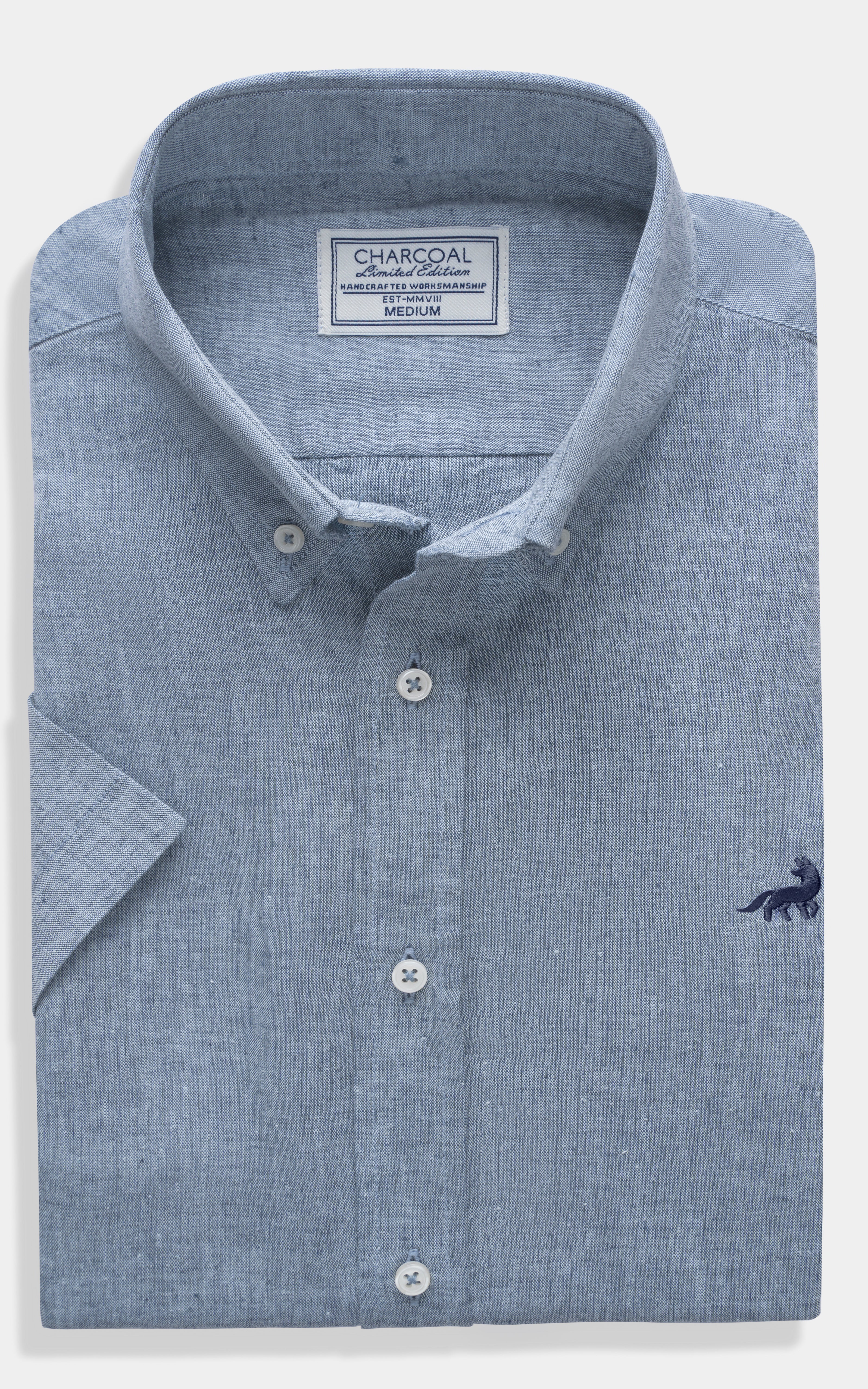 SMART FIT LINEN LIMITED EDITION SHIRT SKY BLUE