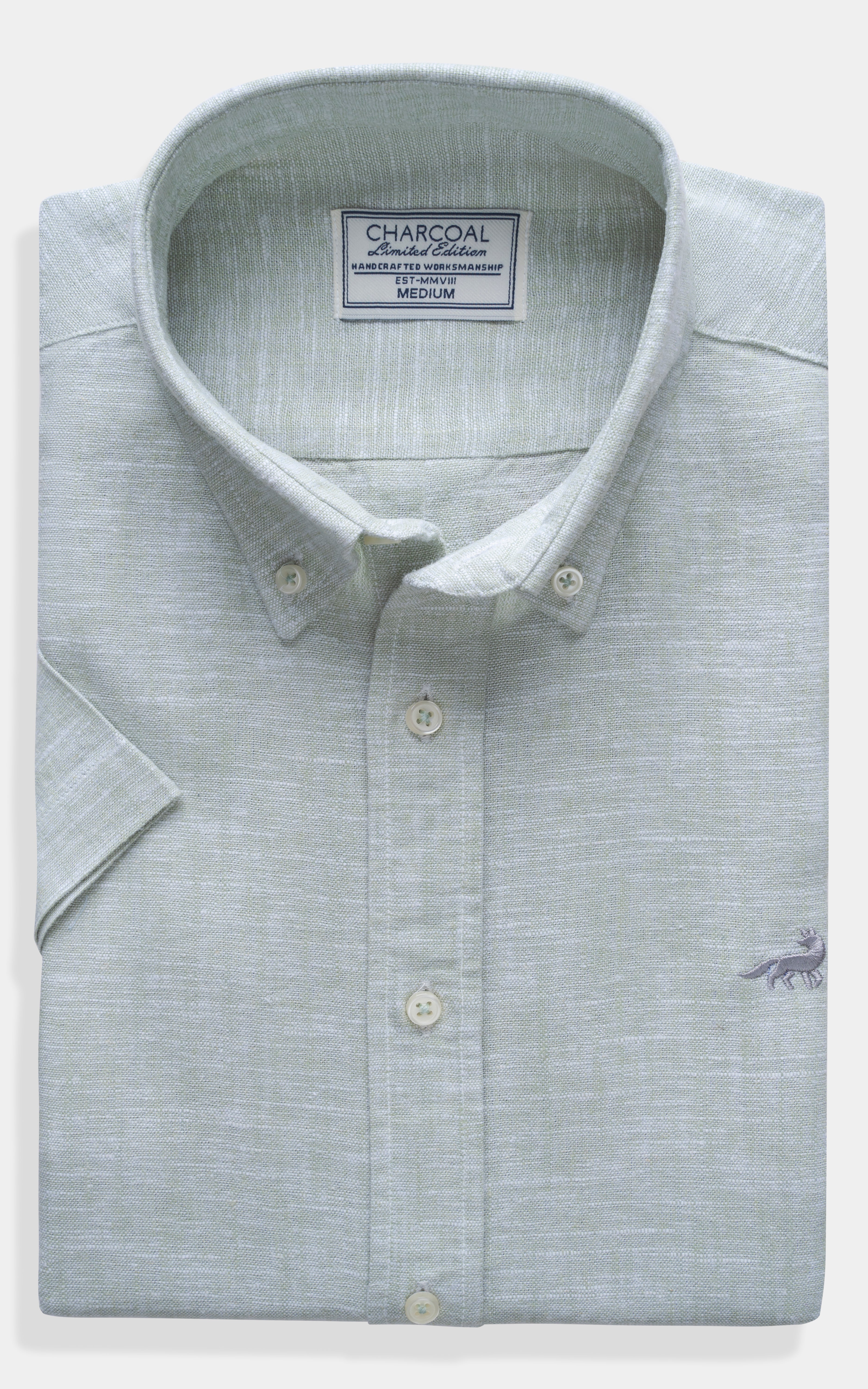 SMART FIT LINEN LIMITED EDITION SHIRT LIGHT GREEN