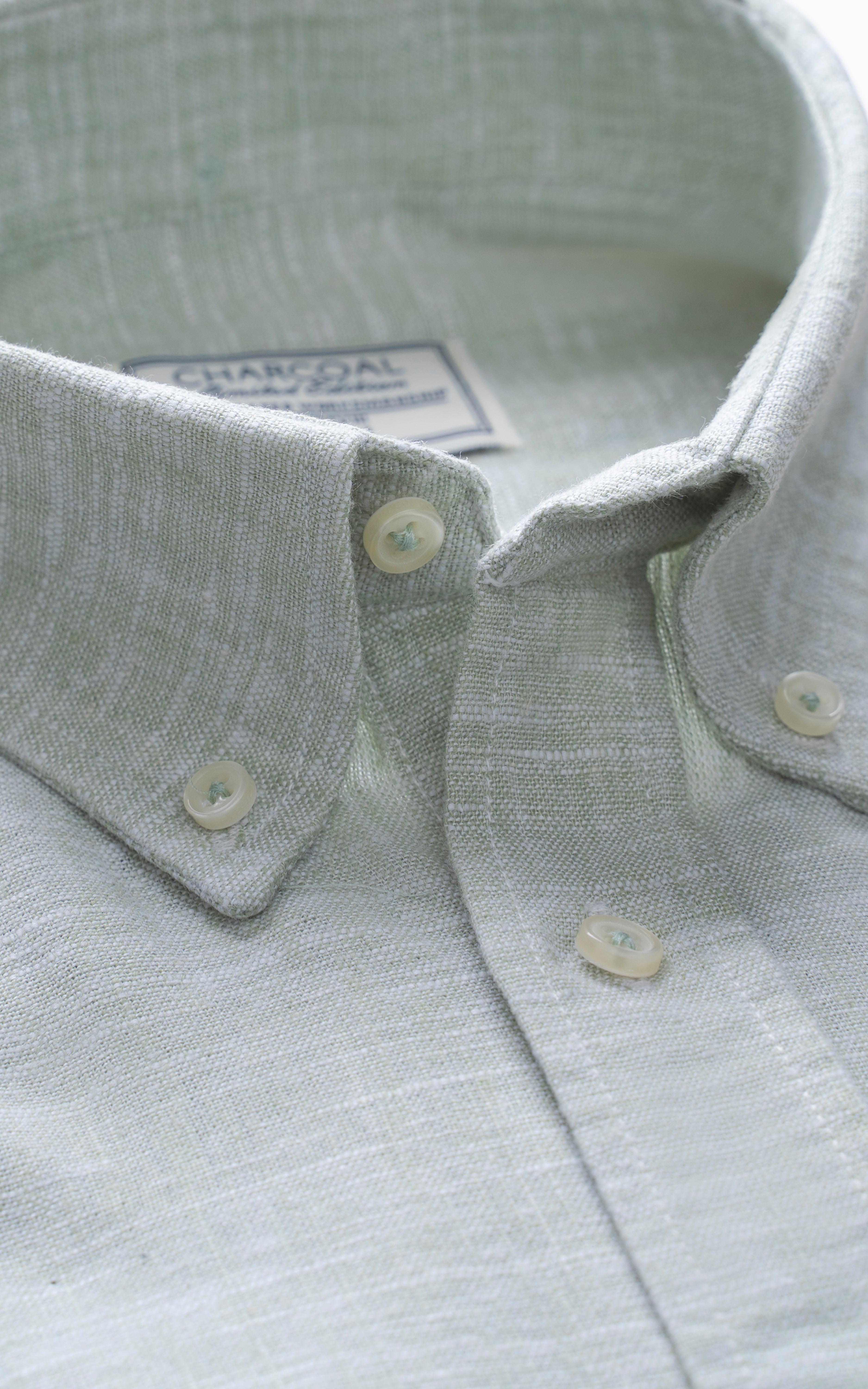 SMART FIT LINEN LIMITED EDITION SHIRT LIGHT GREEN