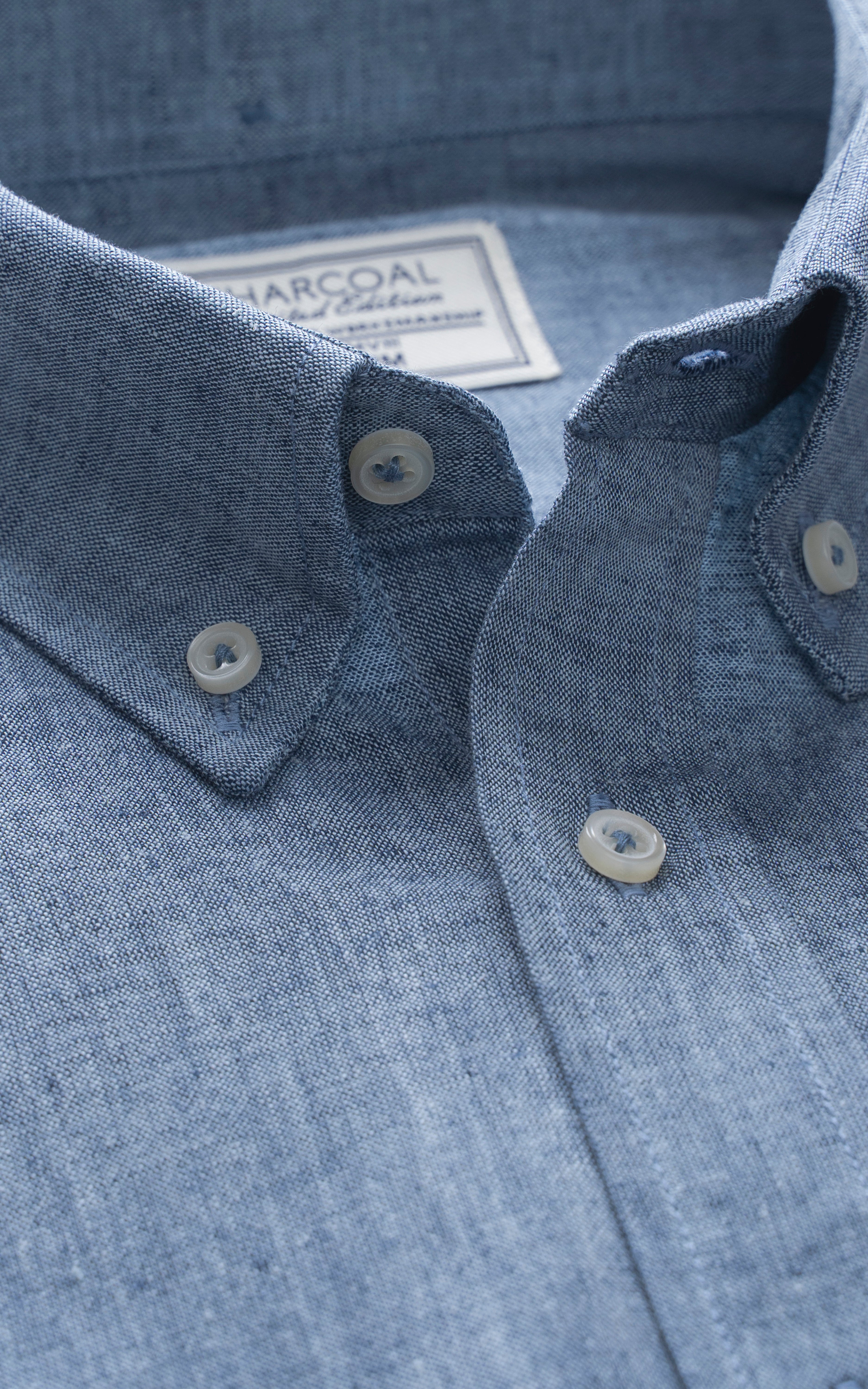 SMART FIT LINEN LIMITED EDITION SHIRT BLUE