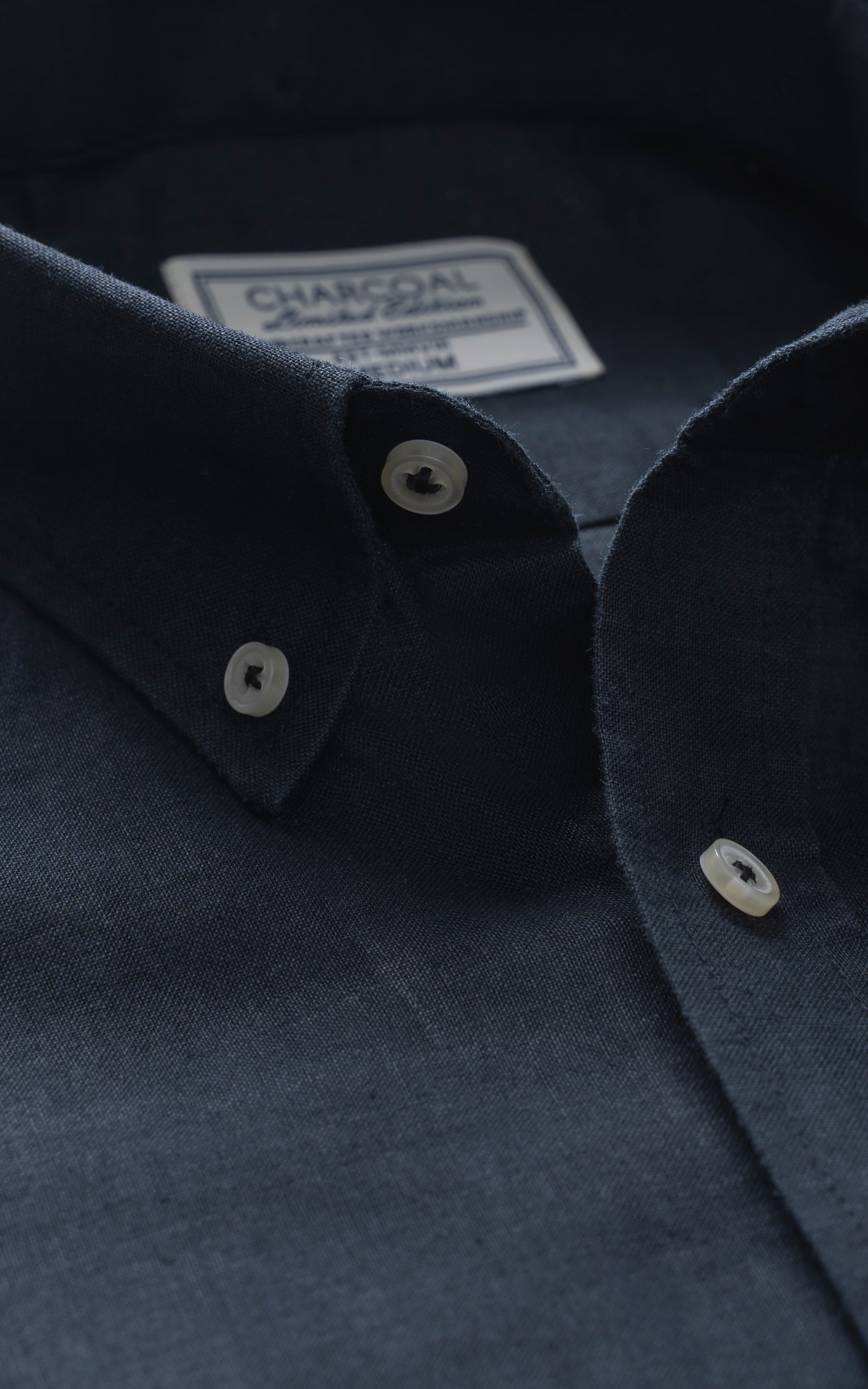 SMART FIT LINEN LIMITED EDITION SHIRT BLACK