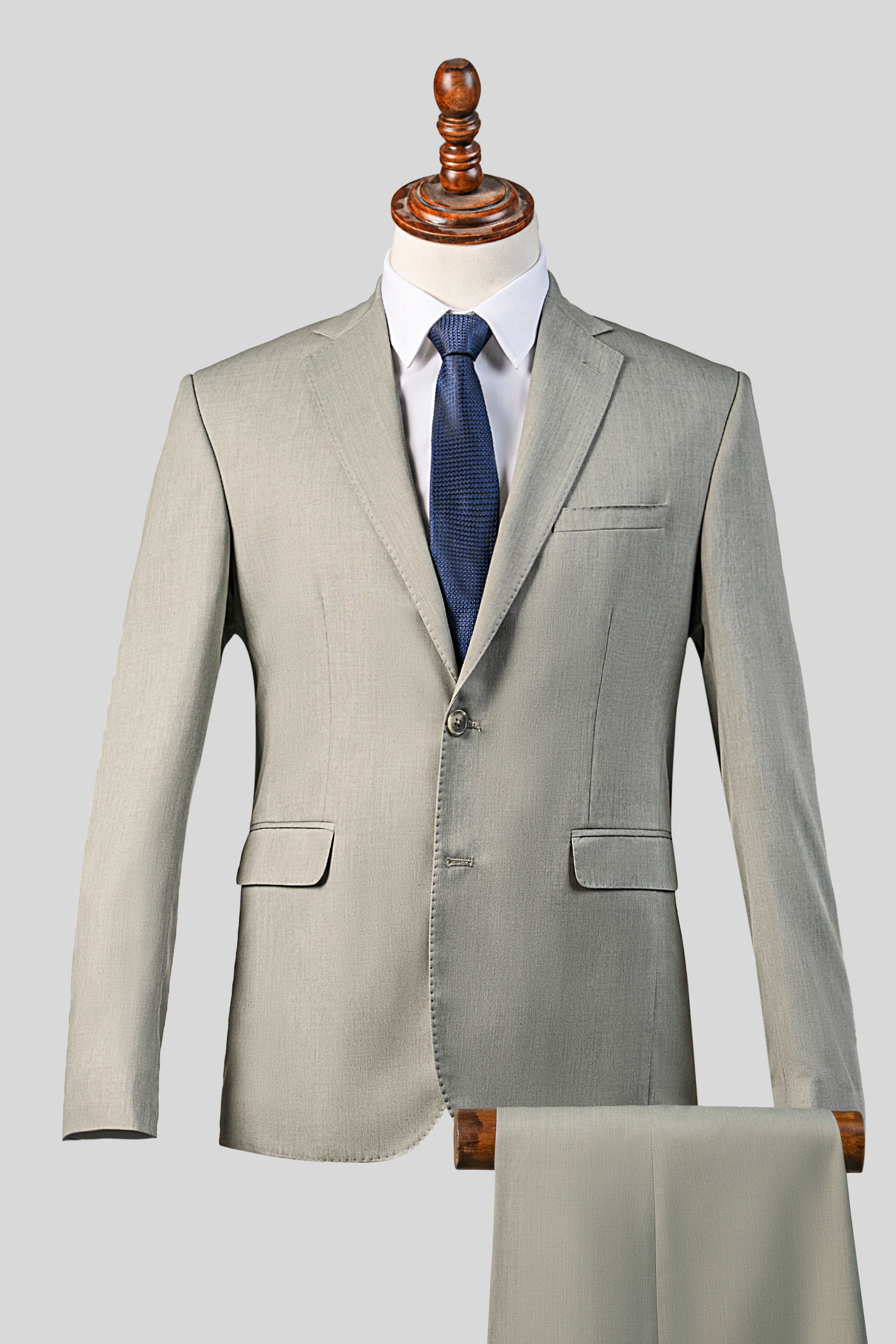 SLIM FIT 2 PIECE SUIT LEMON GRASS