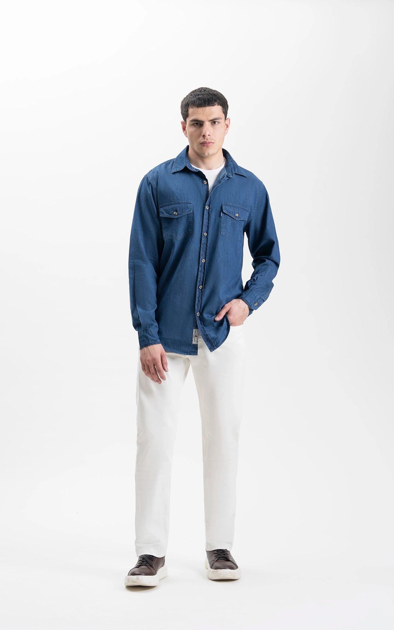 CASUAL SHIRT DARK BLUE