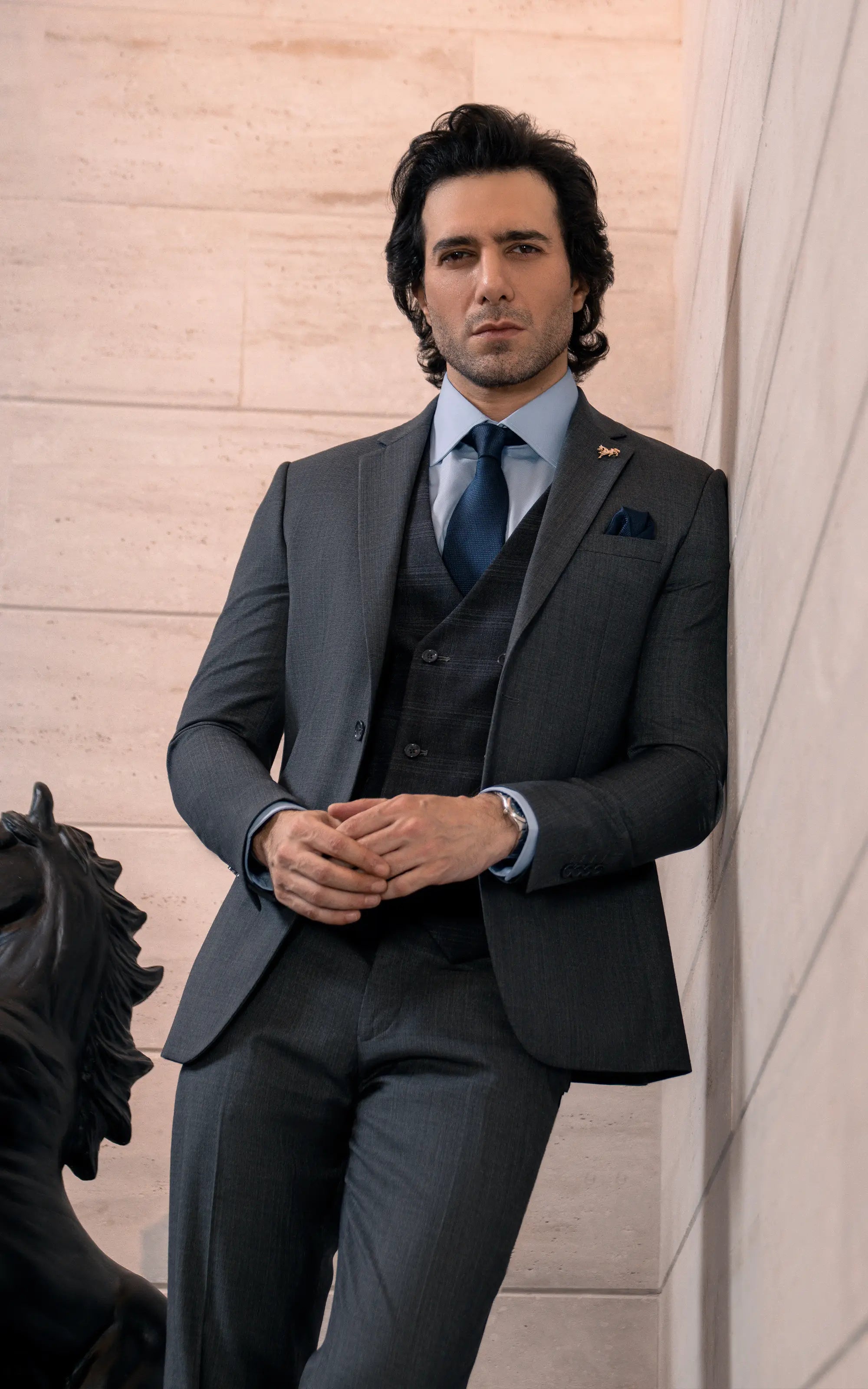 Three-Piece Suit Grey