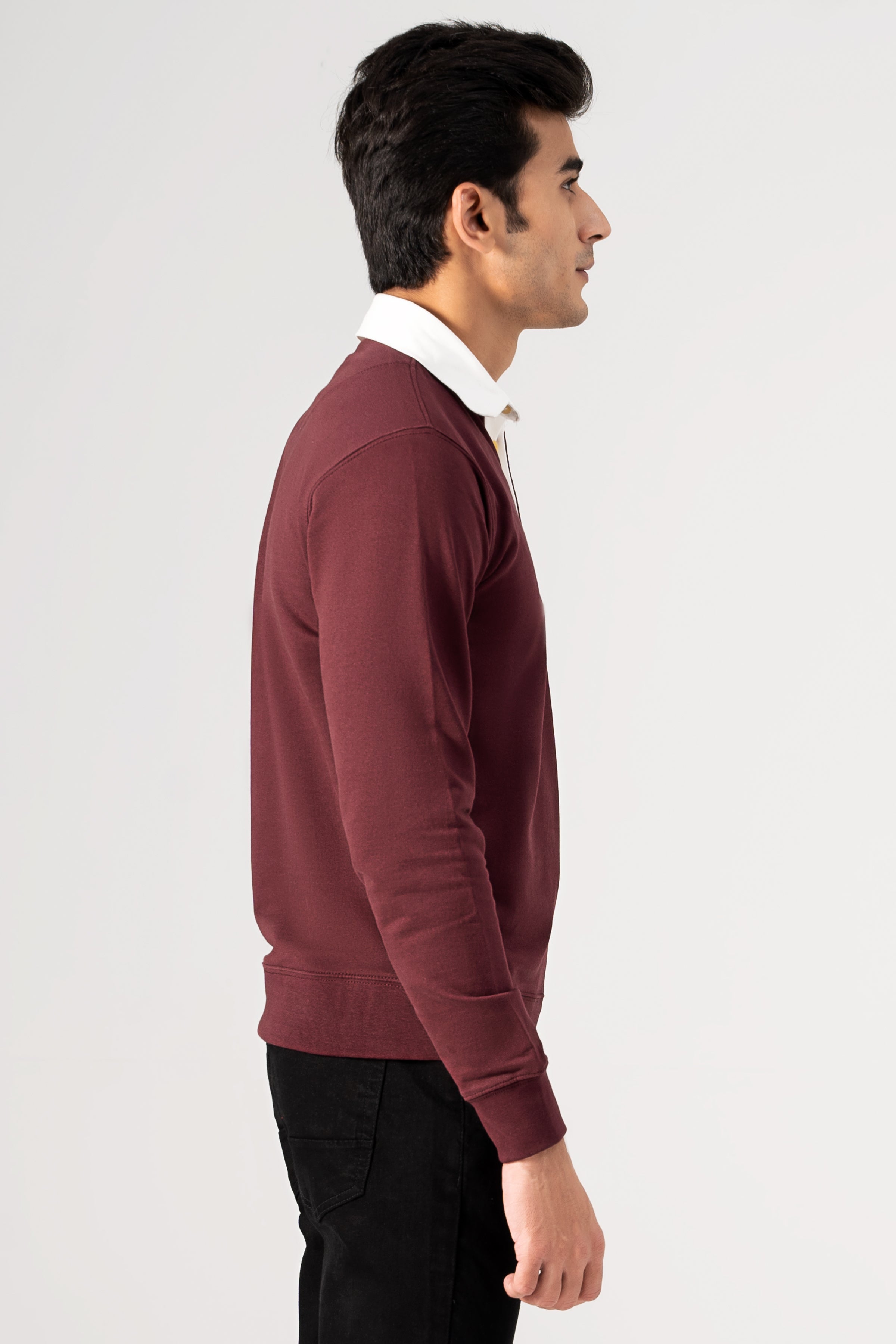 RUGBY SWEAT SHIRT MAROON