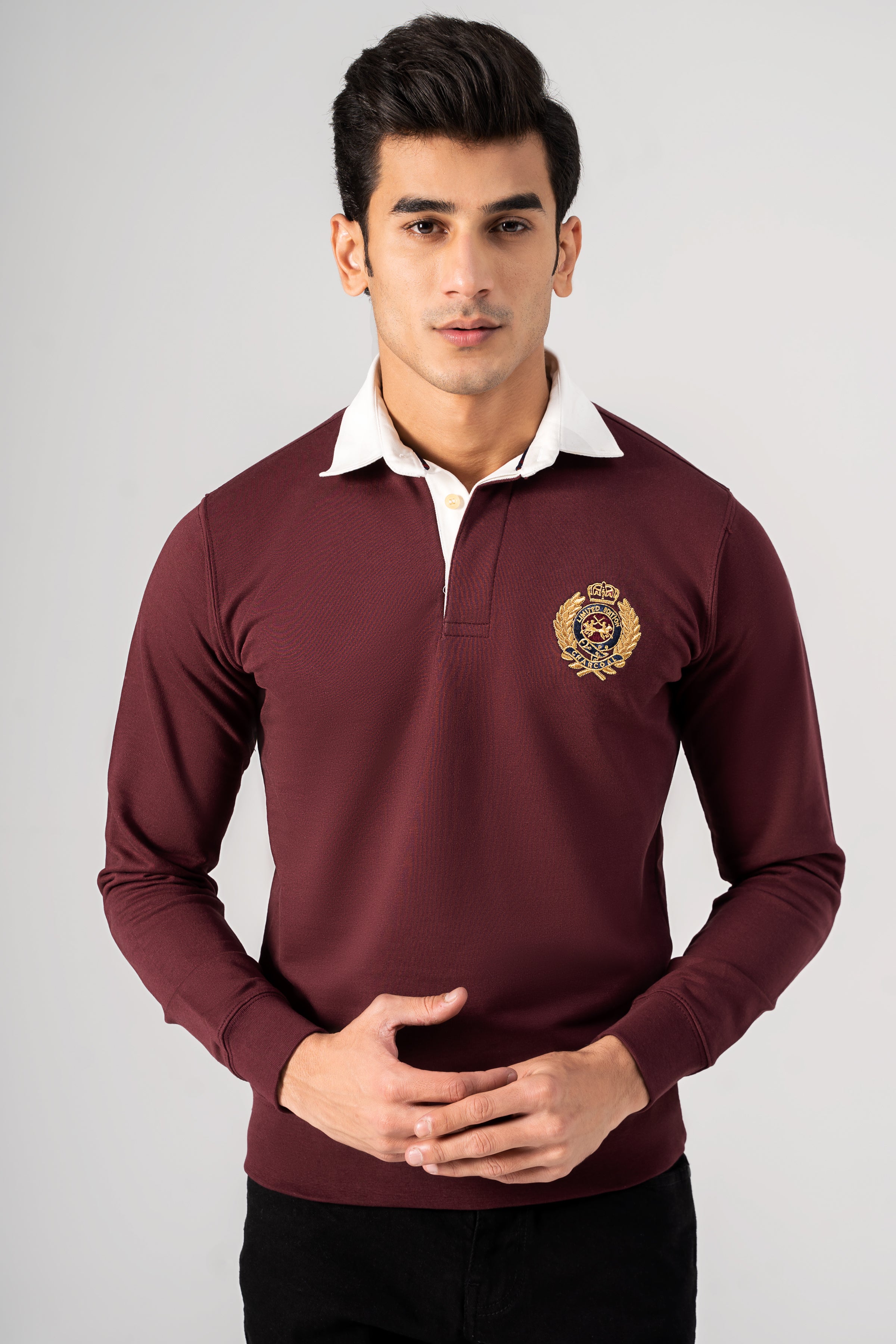 RUGBY SWEAT SHIRT MAROON
