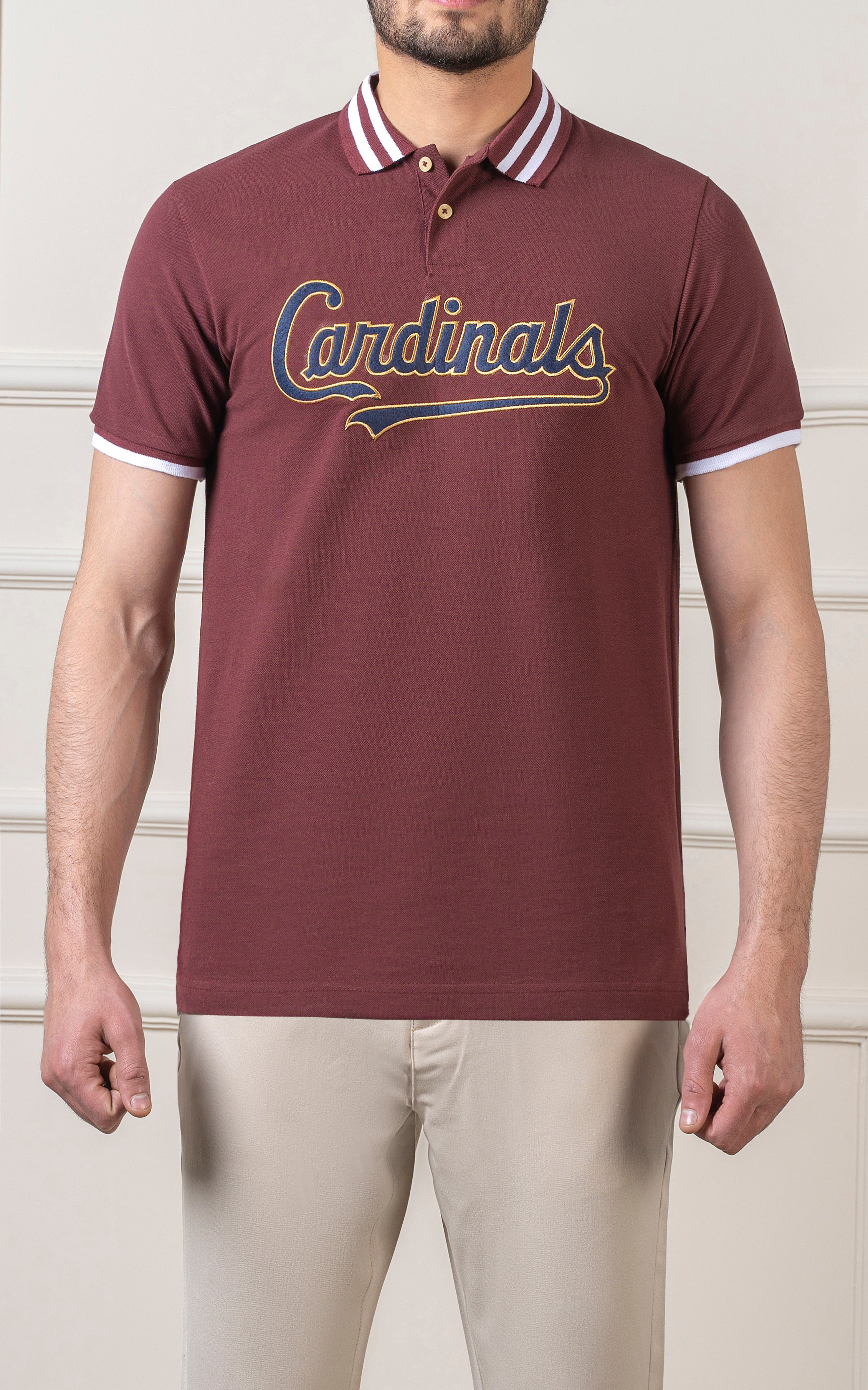 TIPPING FASHION POLO MAROON