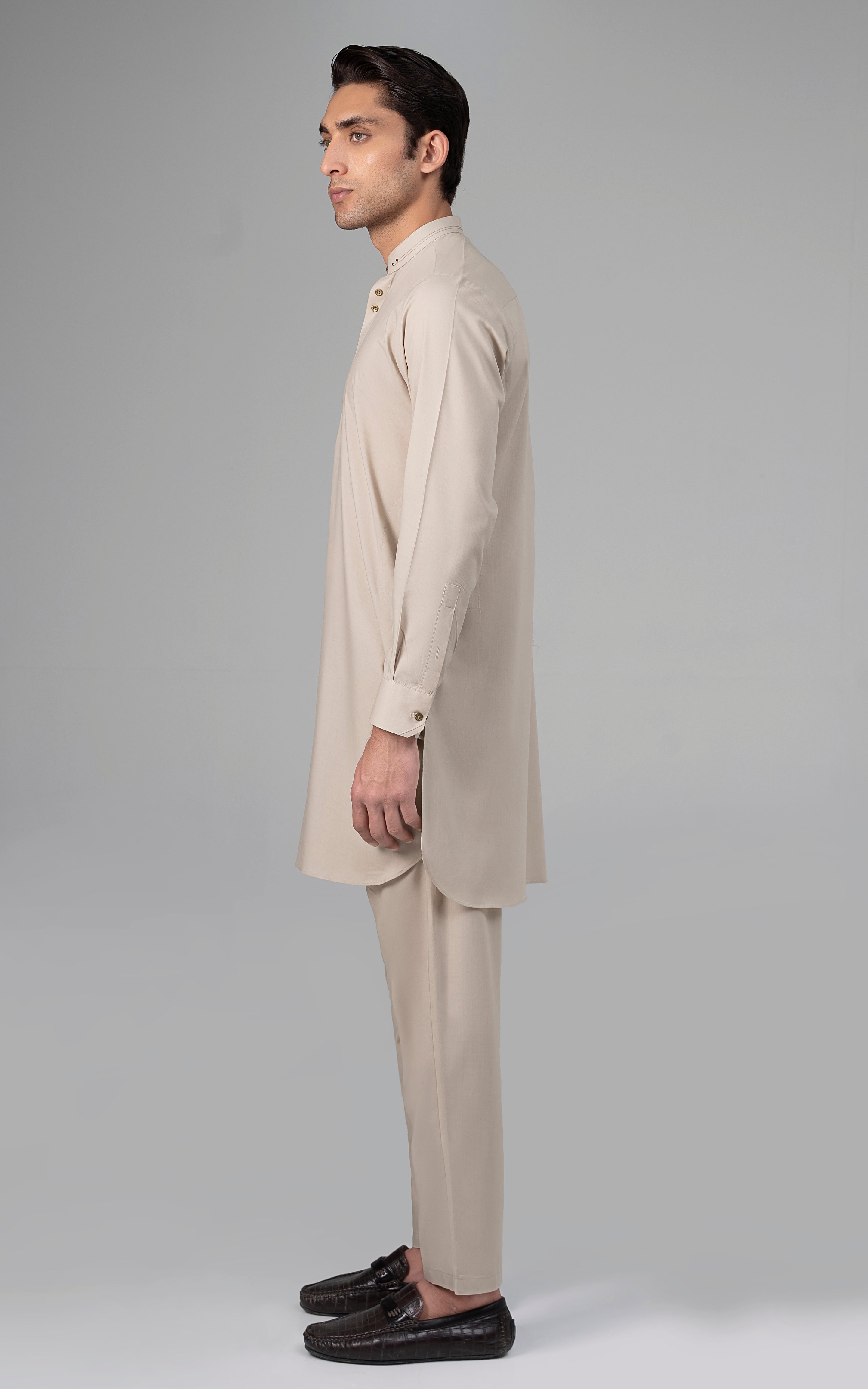 BLENDED WASH & WEAR - PREMIUM COLLECTION LIGHT KHAKI