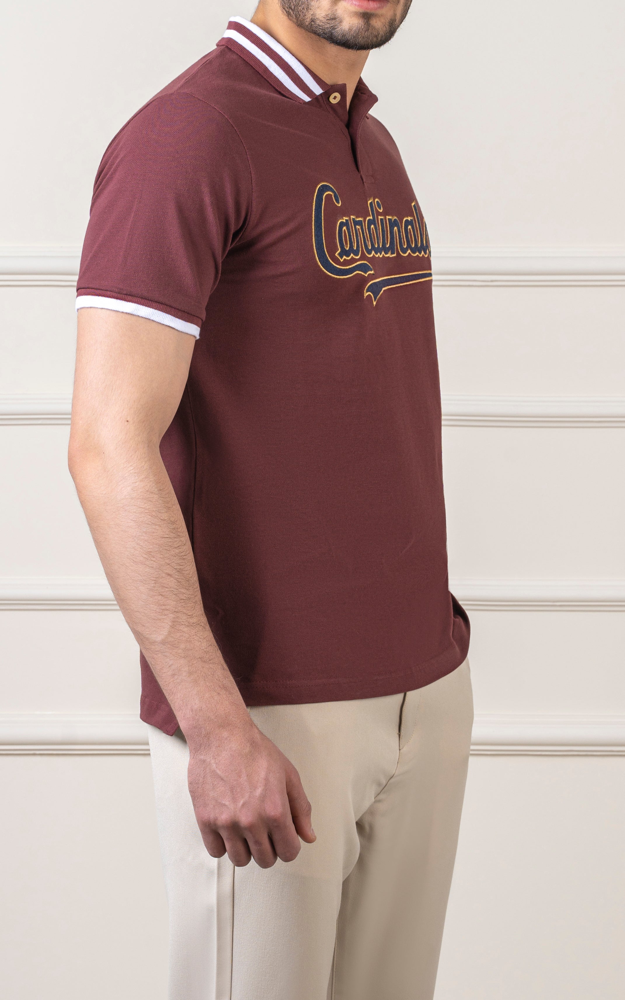 TIPPING FASHION POLO MAROON