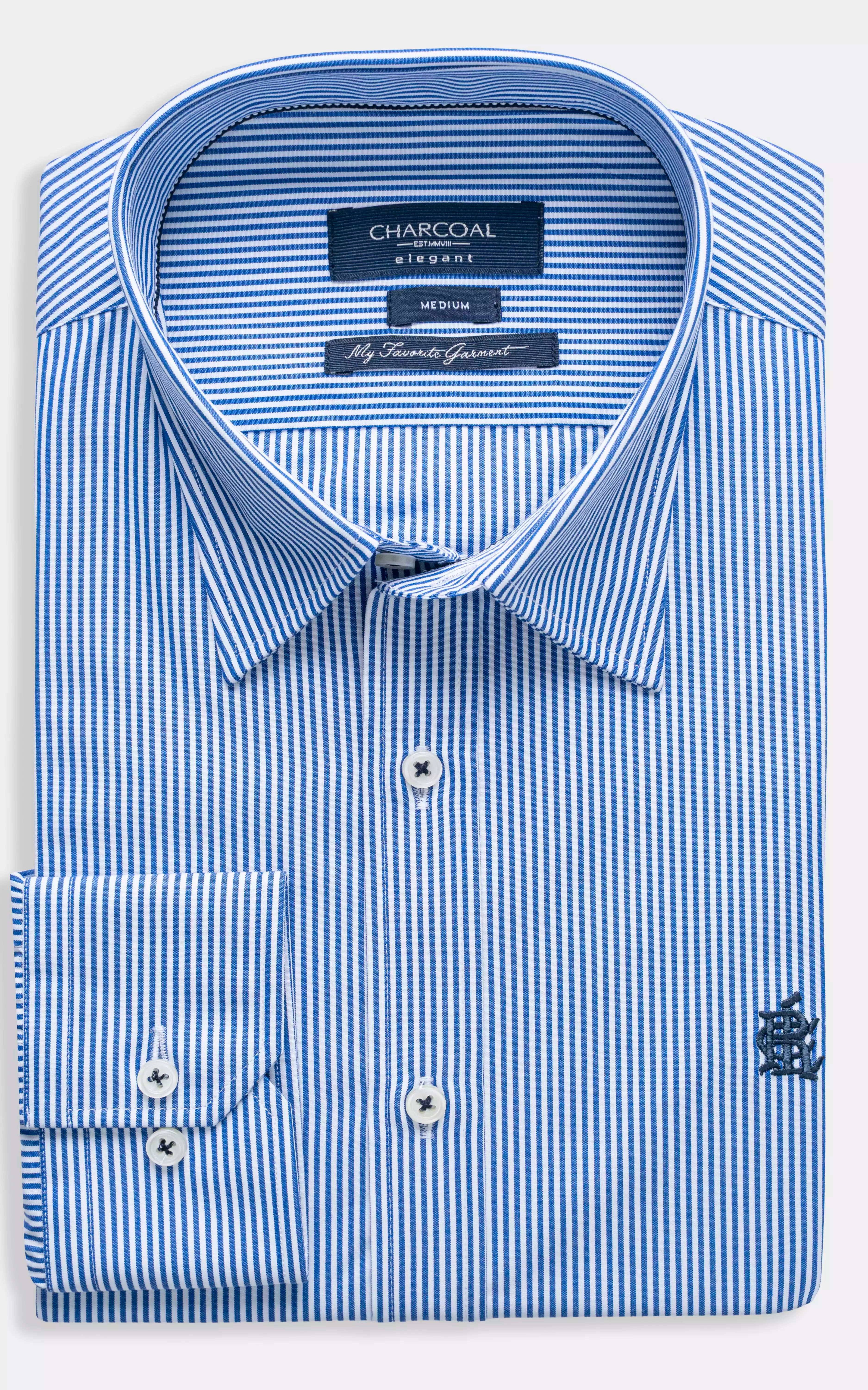 SMART FIT STRIPED SHIRT BLUE STRIPED