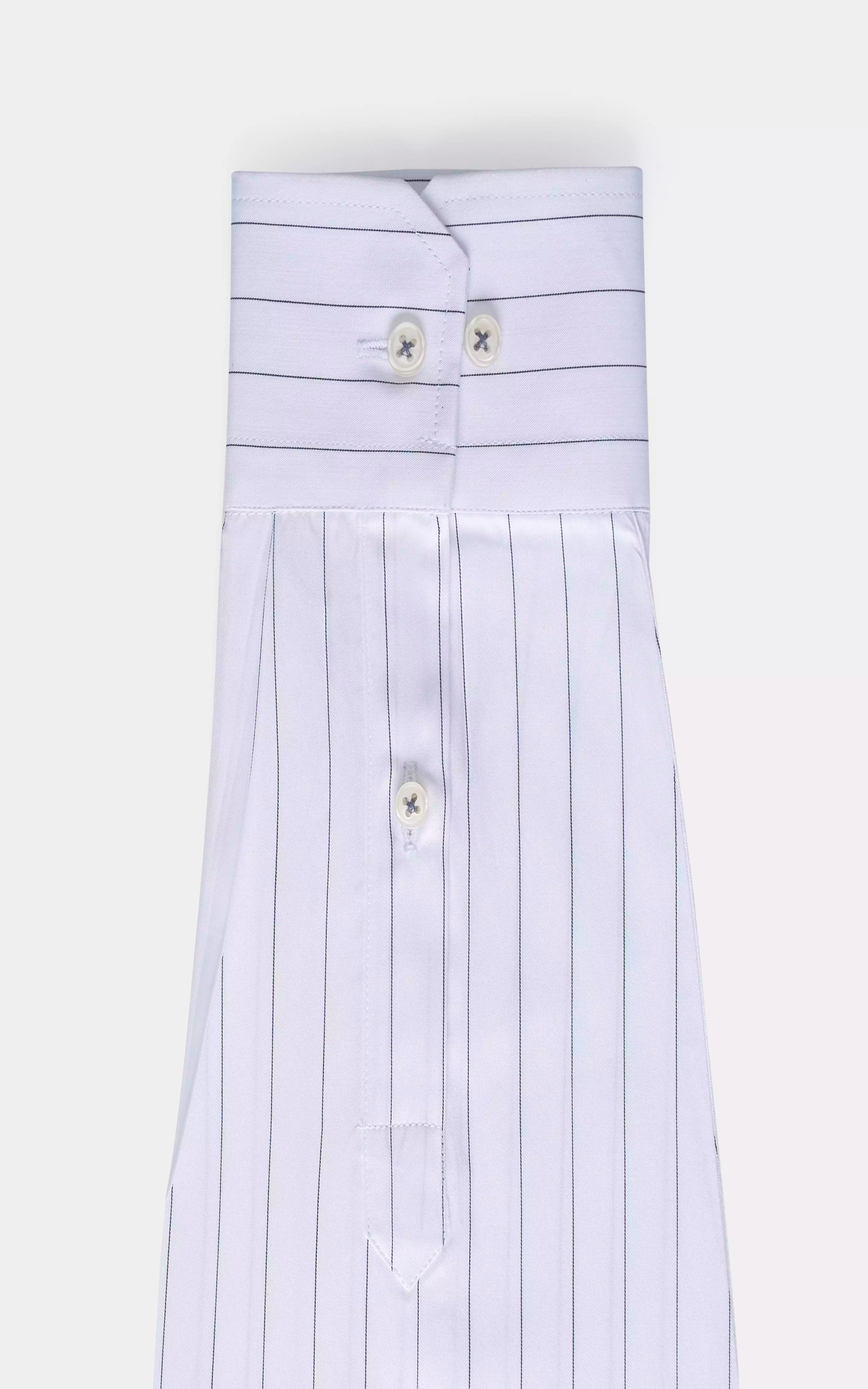 SMART FIT STRIPED SHIRT WHITE PIN STRIPED