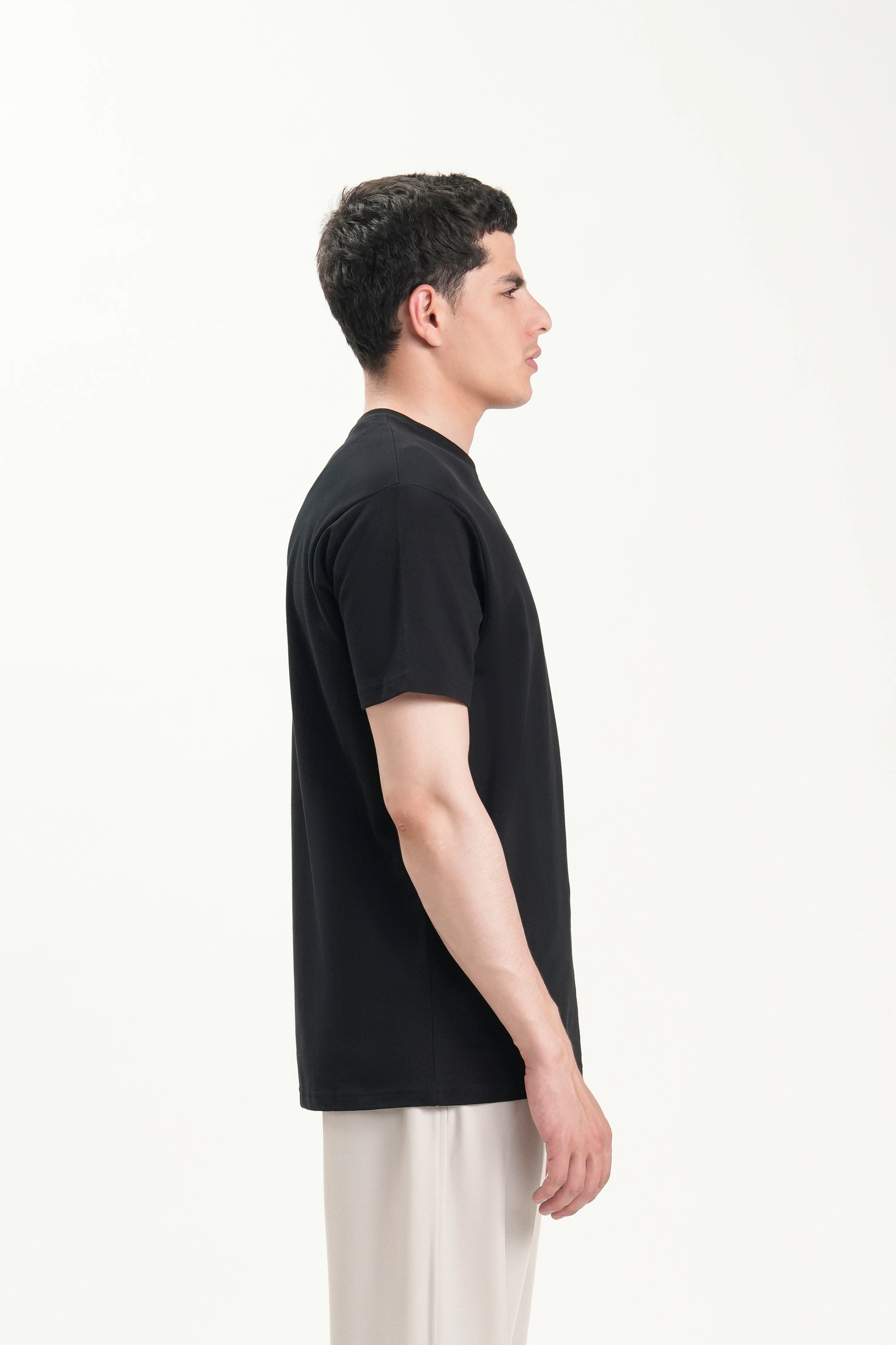 T SHIRT REGULAR FIT BLACK