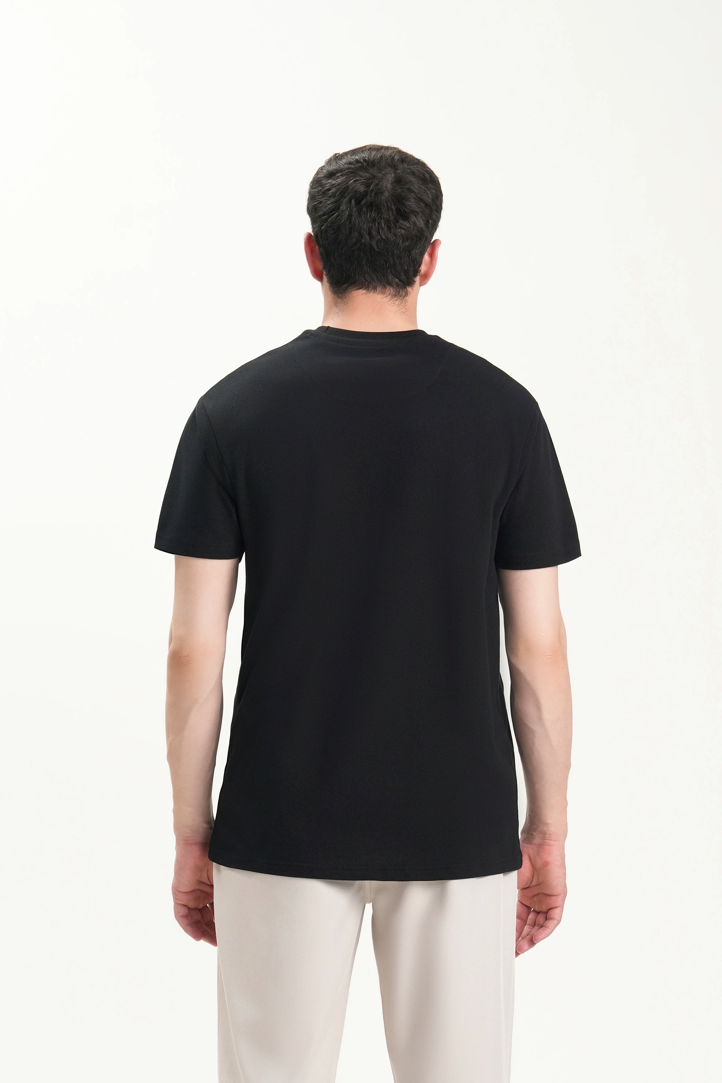 T SHIRT REGULAR FIT BLACK