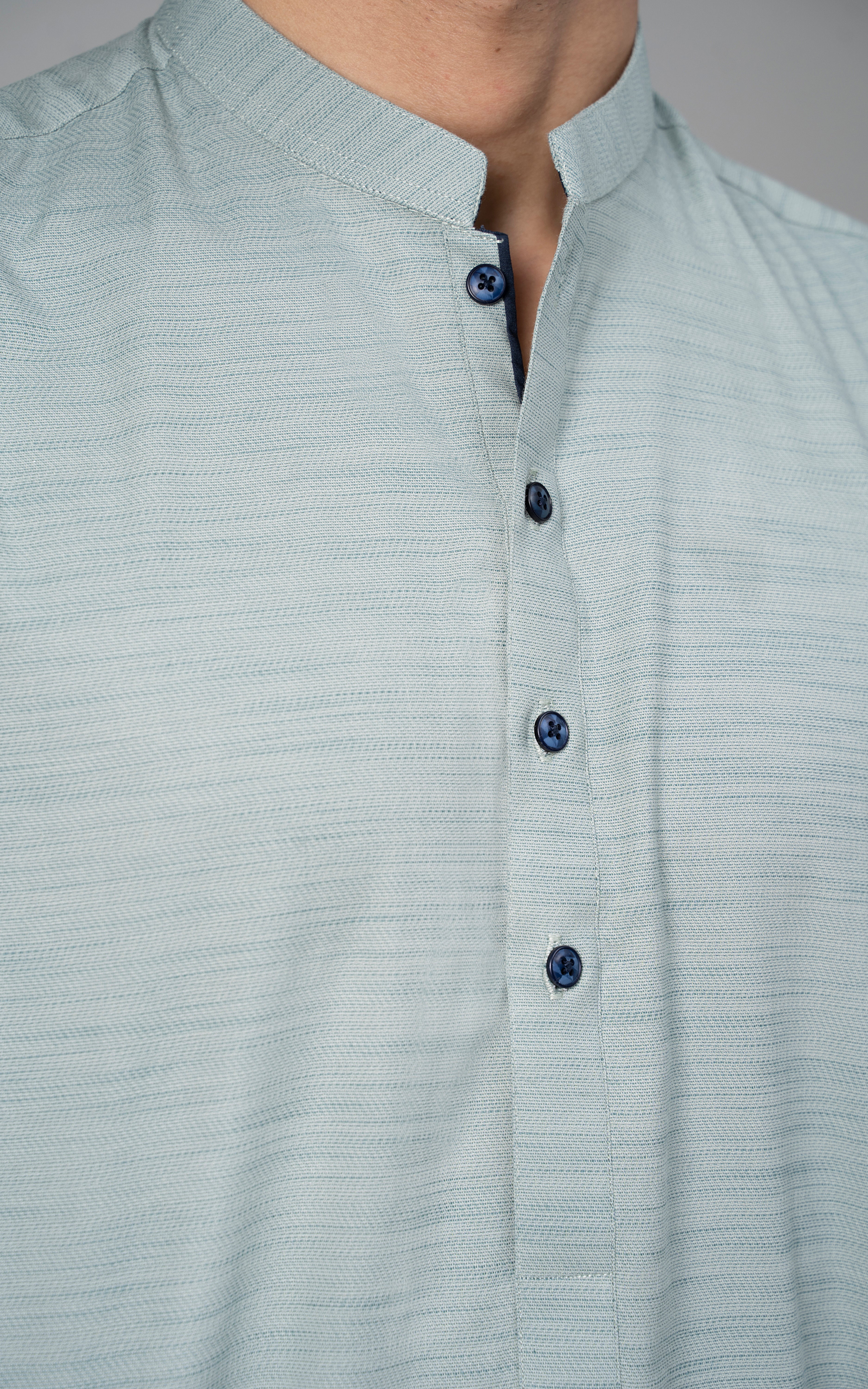 SELF TEXTURED KURTA SEA GREEN