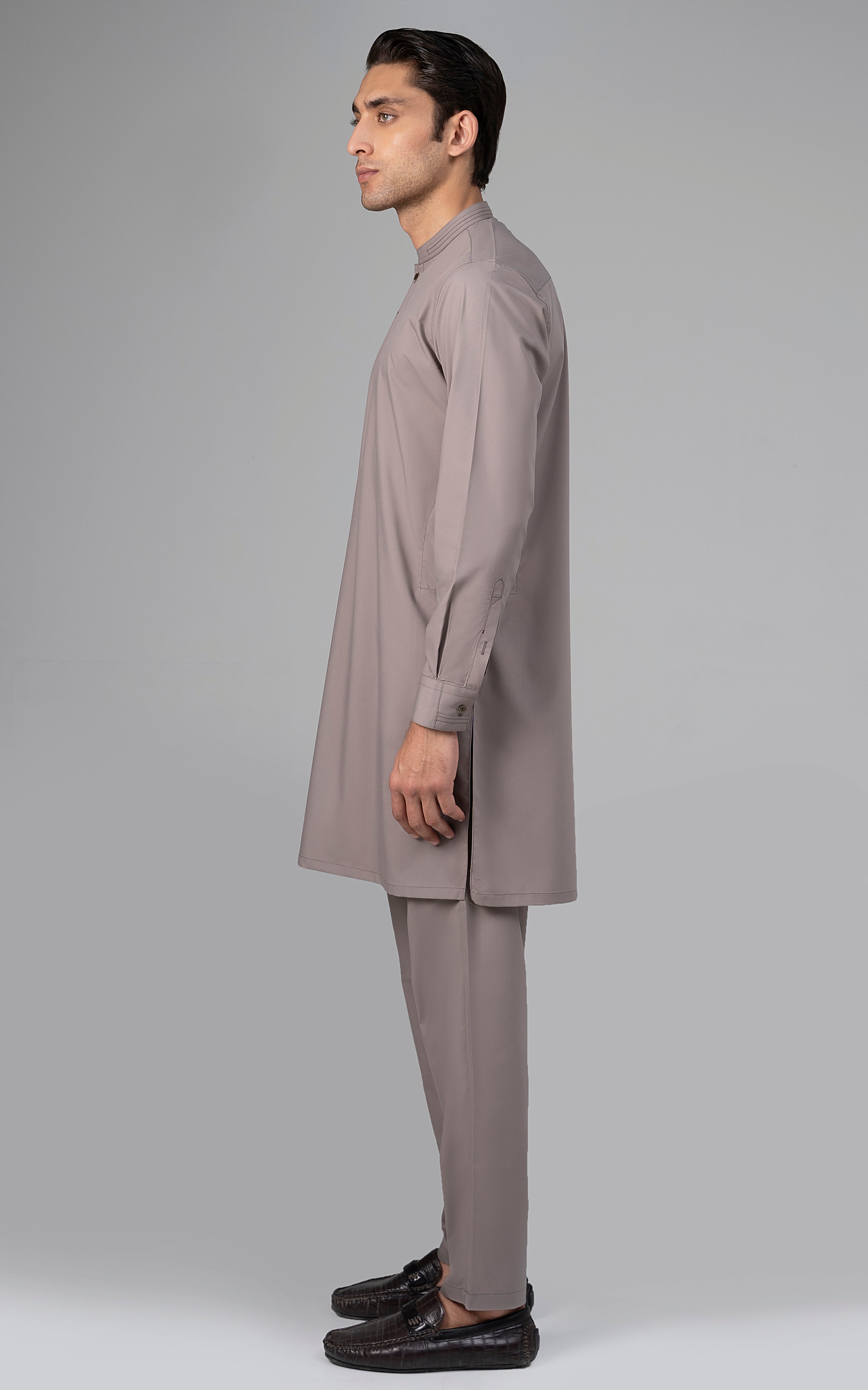 BLENDED KURTA PAJAMA - PREMIUM COLLECTION LIGHT MOCHA