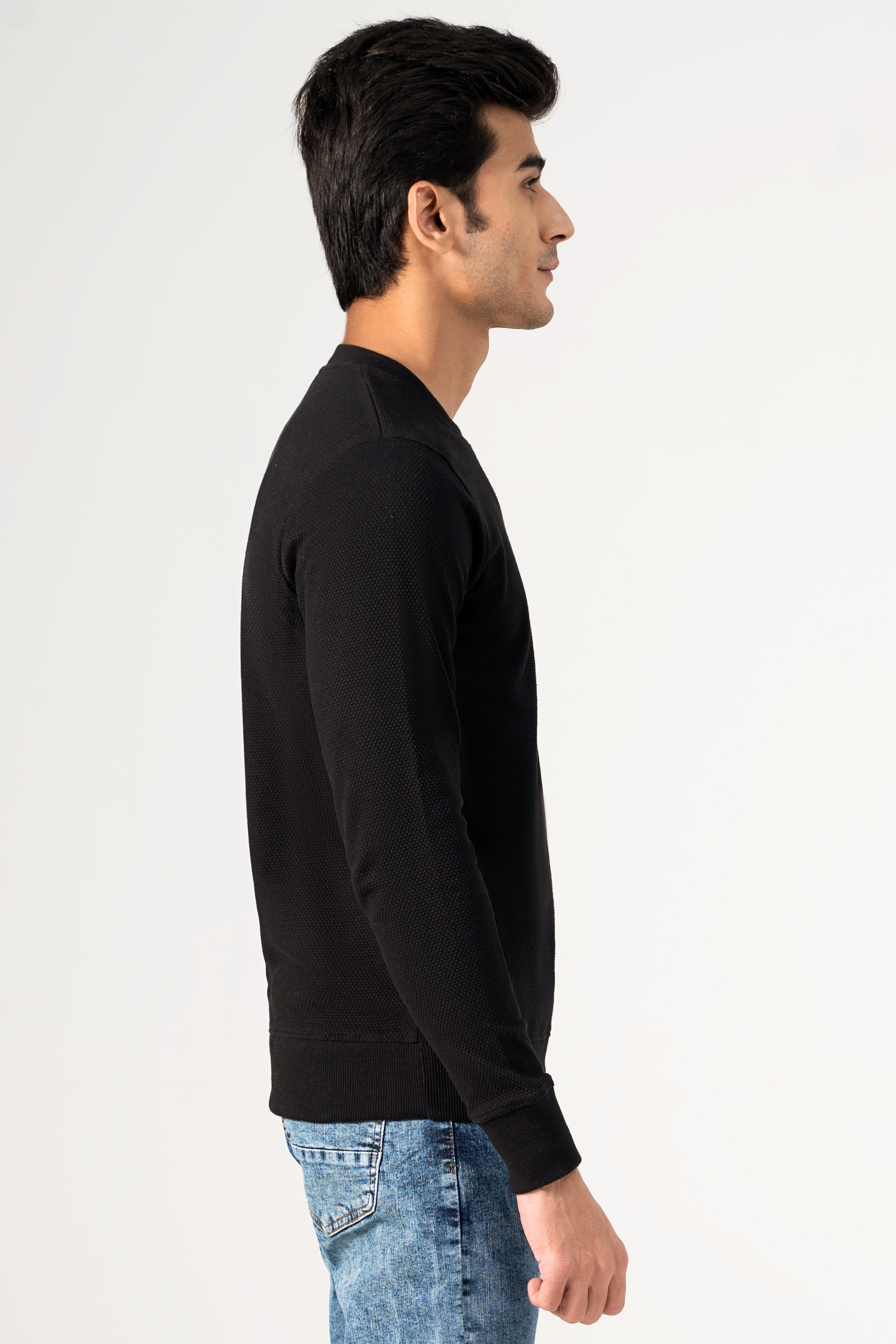 POPCORN SWEAT SHIRT BLACK