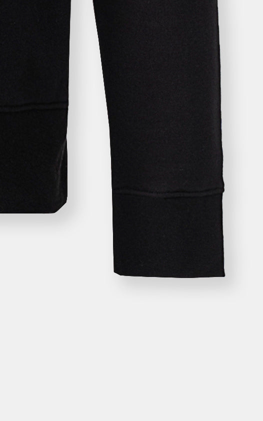 KANGROO FLEECE HOODIE BLACK