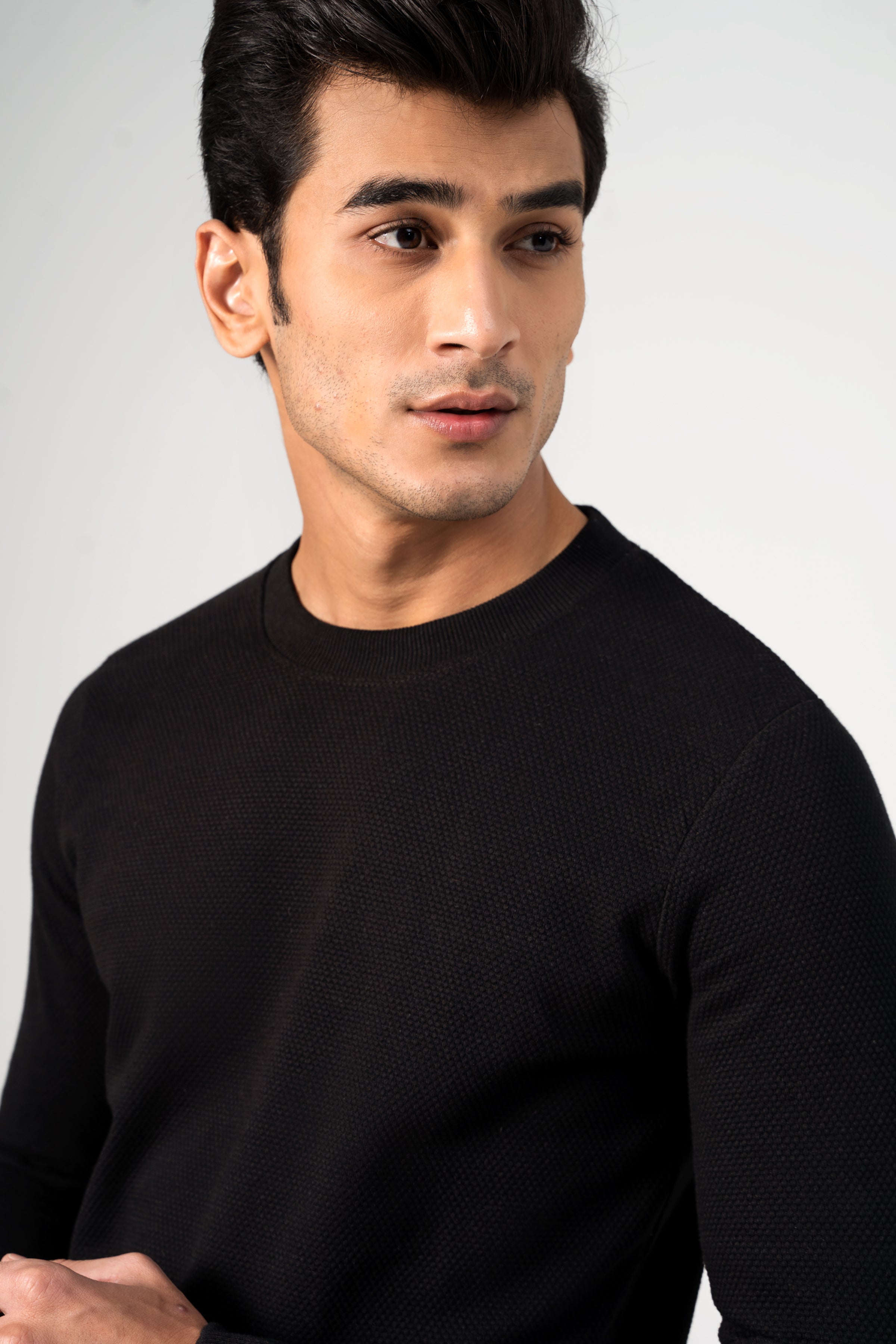 POPCORN SWEAT SHIRT BLACK