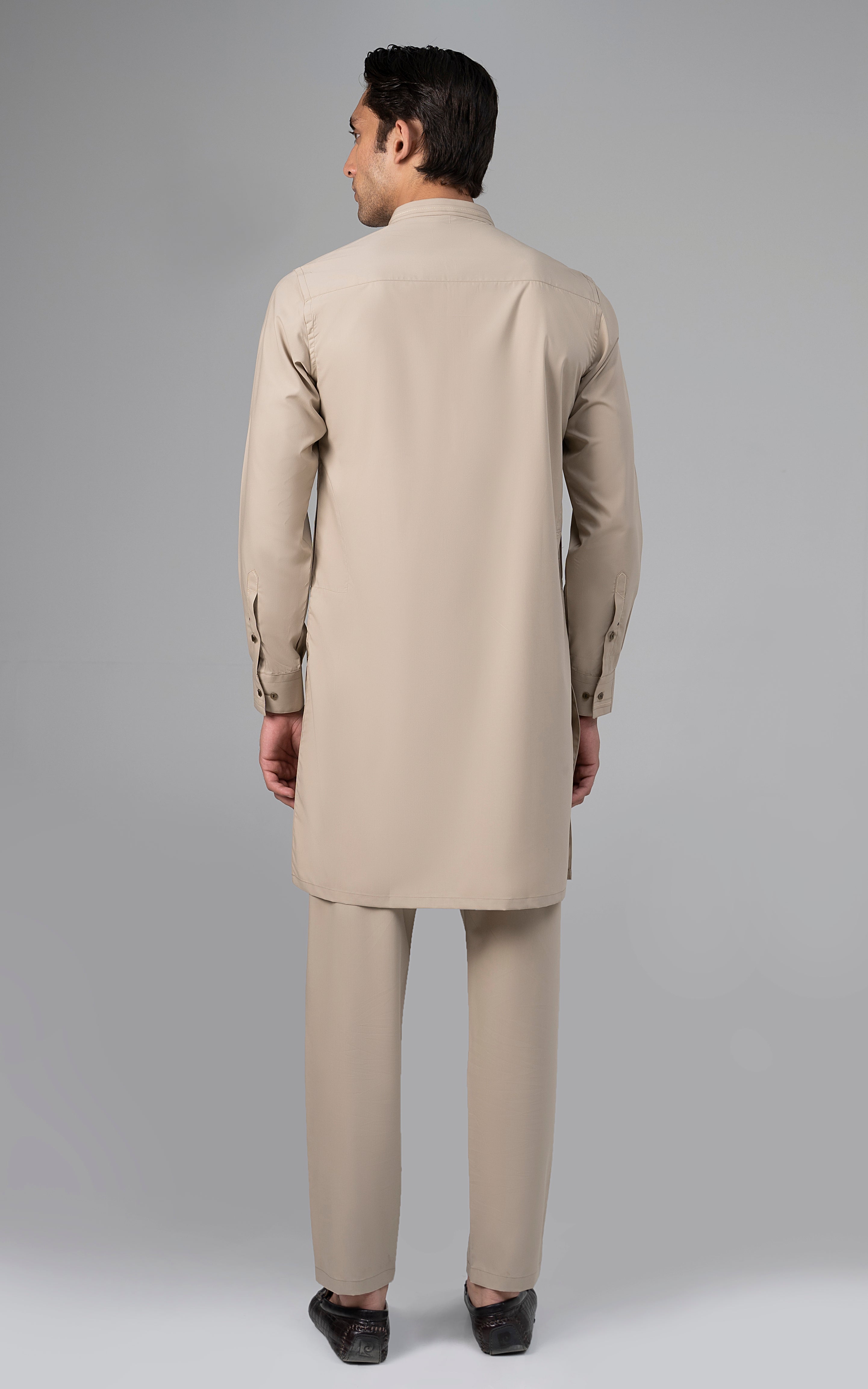 BLENDED KURTA PAJAMA - PREMIUM COLLECTION BEIGE