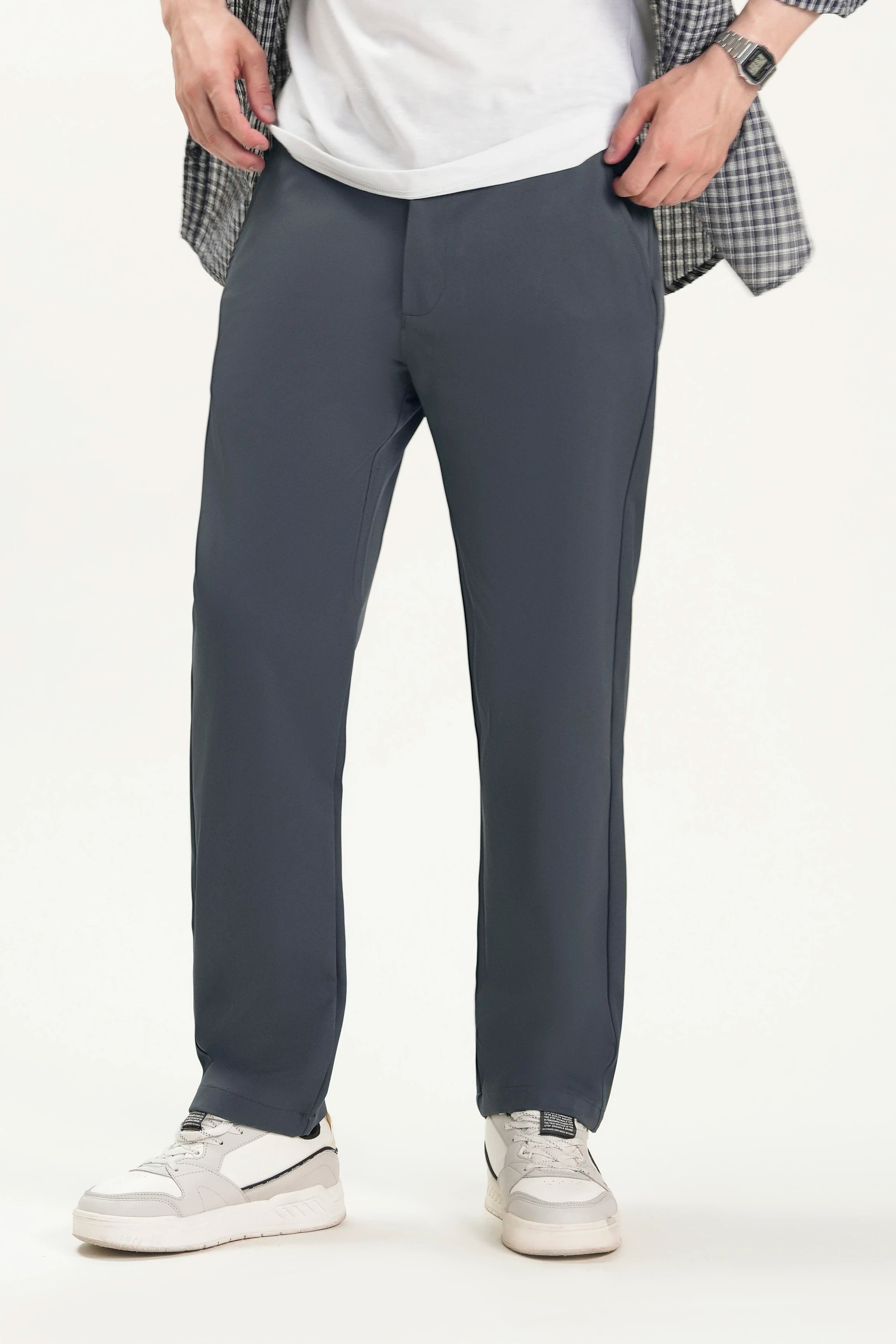 CASUAL PANT REGULAR FIT GREY