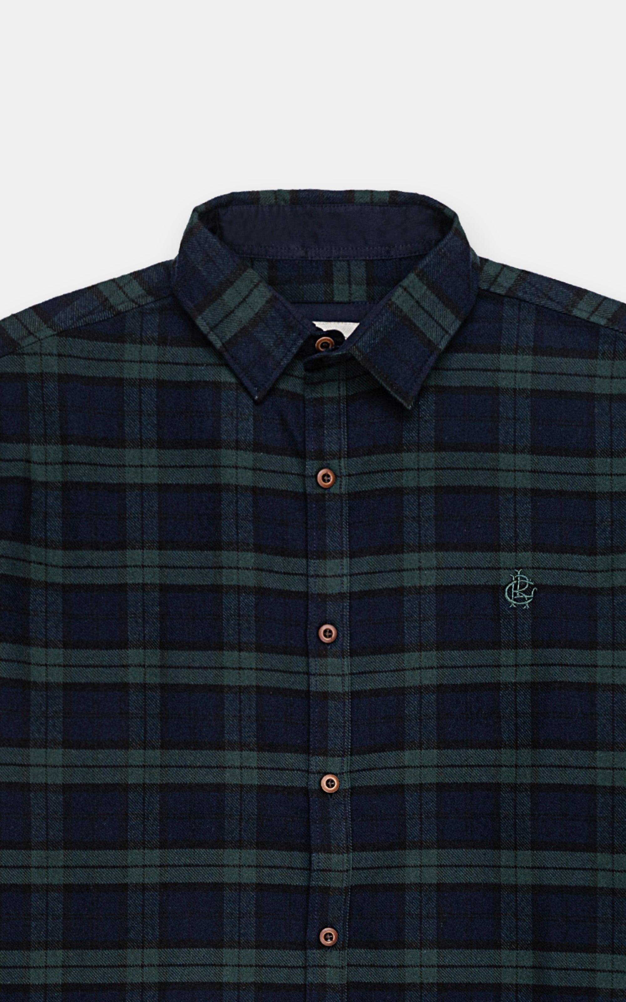 CASUAL SHIRT NAVY GREEN