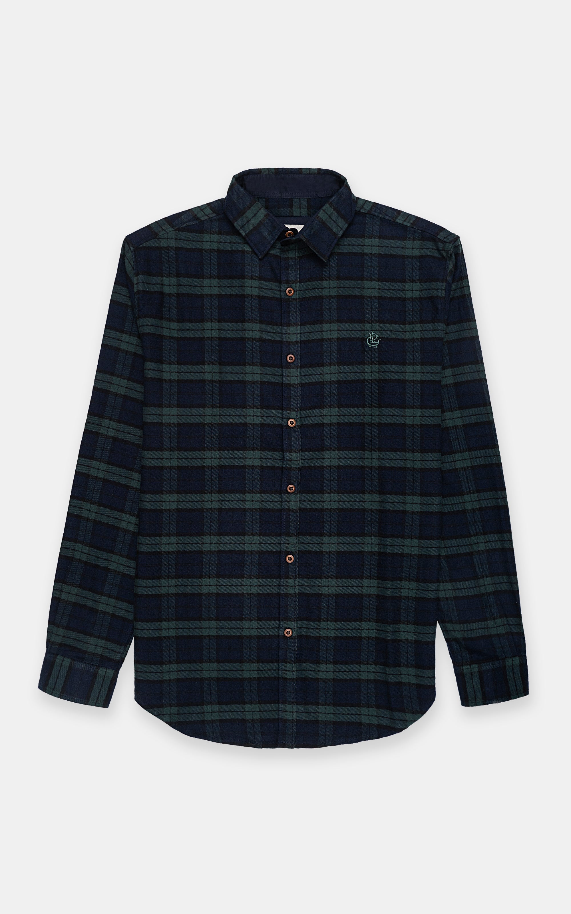 CASUAL SHIRT NAVY GREEN