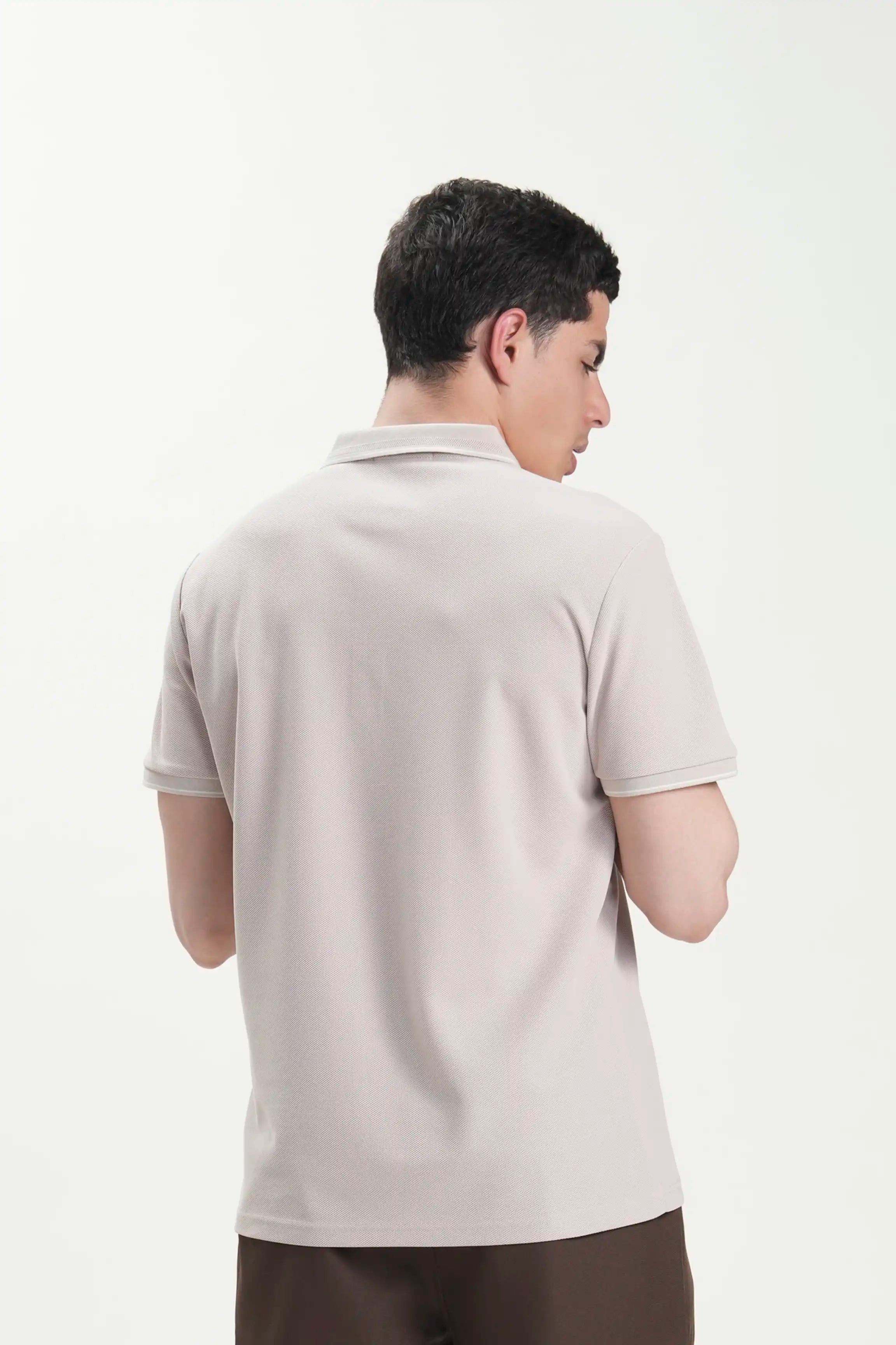 SMART FIT CLASSIC POLO SHIRT BEIGE