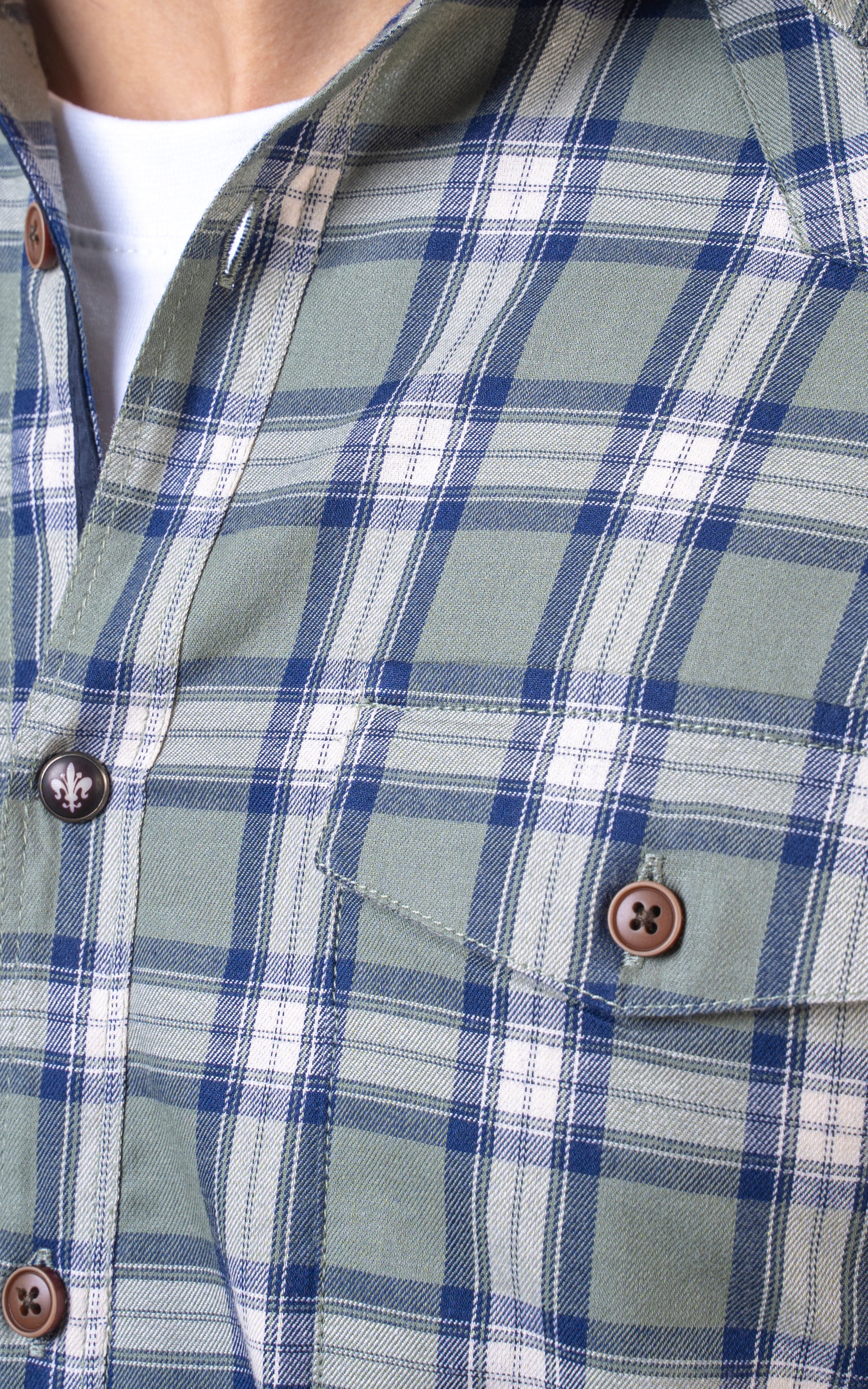 CASUAL SHIRT GREEN CHECK