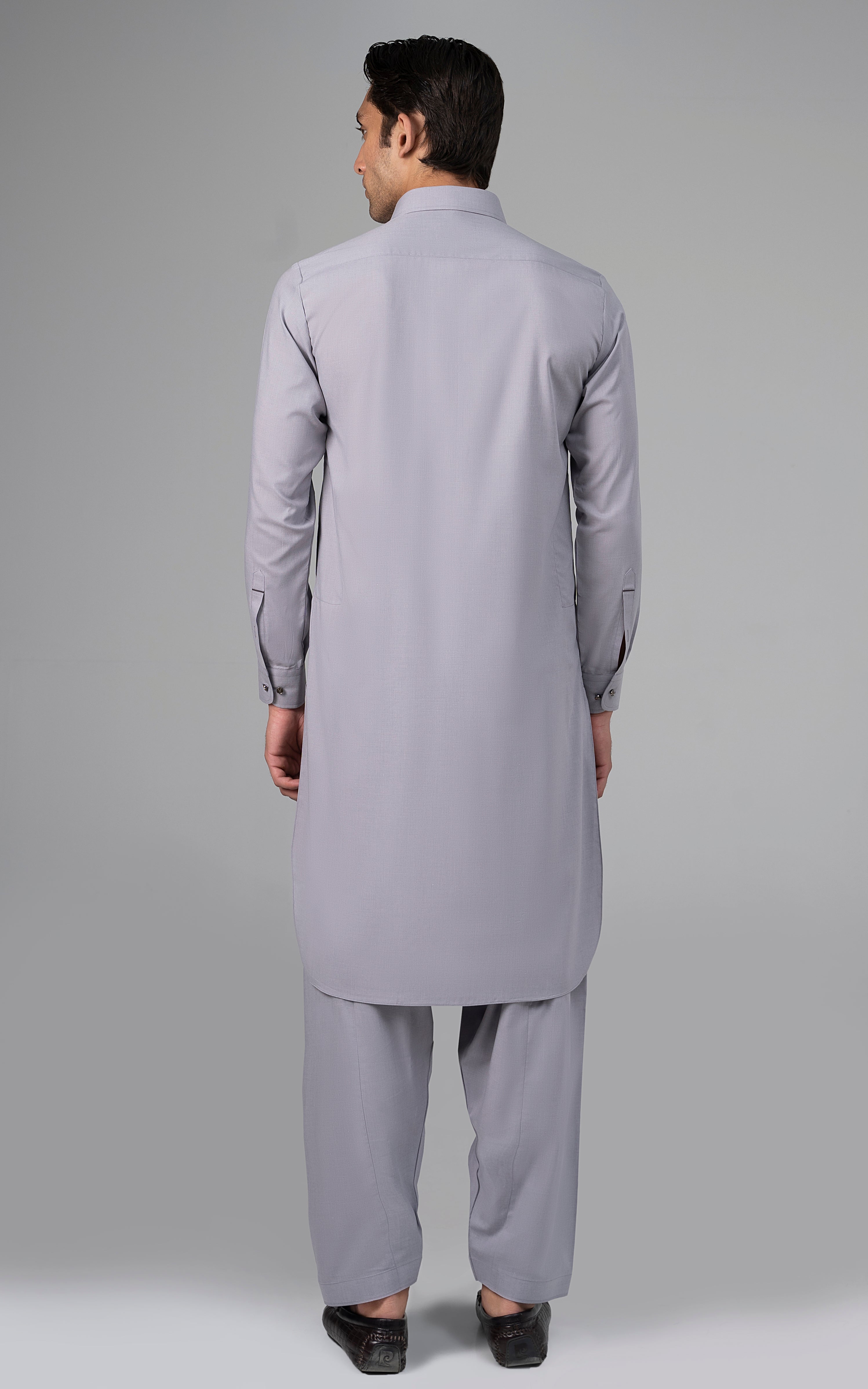MELANGE WASH & WEAR - SIGNATURE COLLECTION LIGHT GREY MELANGE