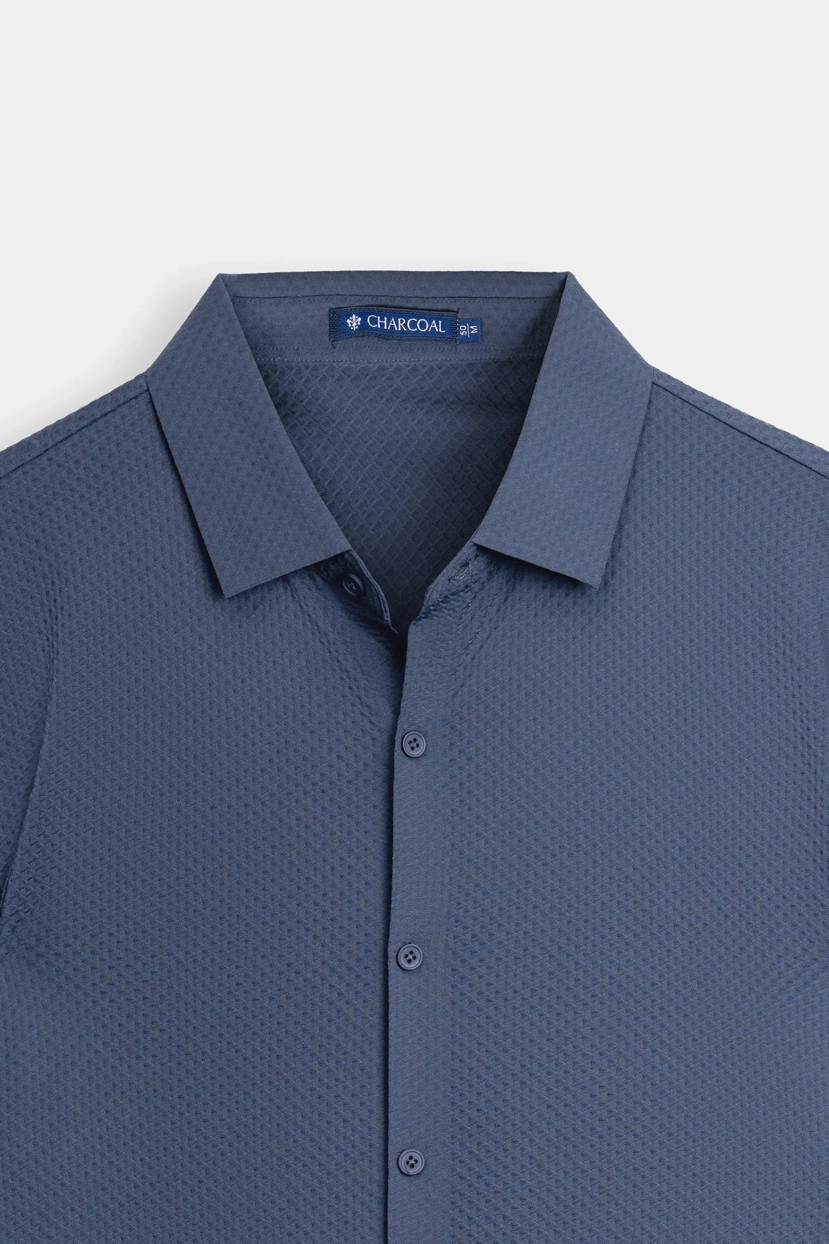 PREMIUM NYLON CASUAL SHIRT BLUISH GREY