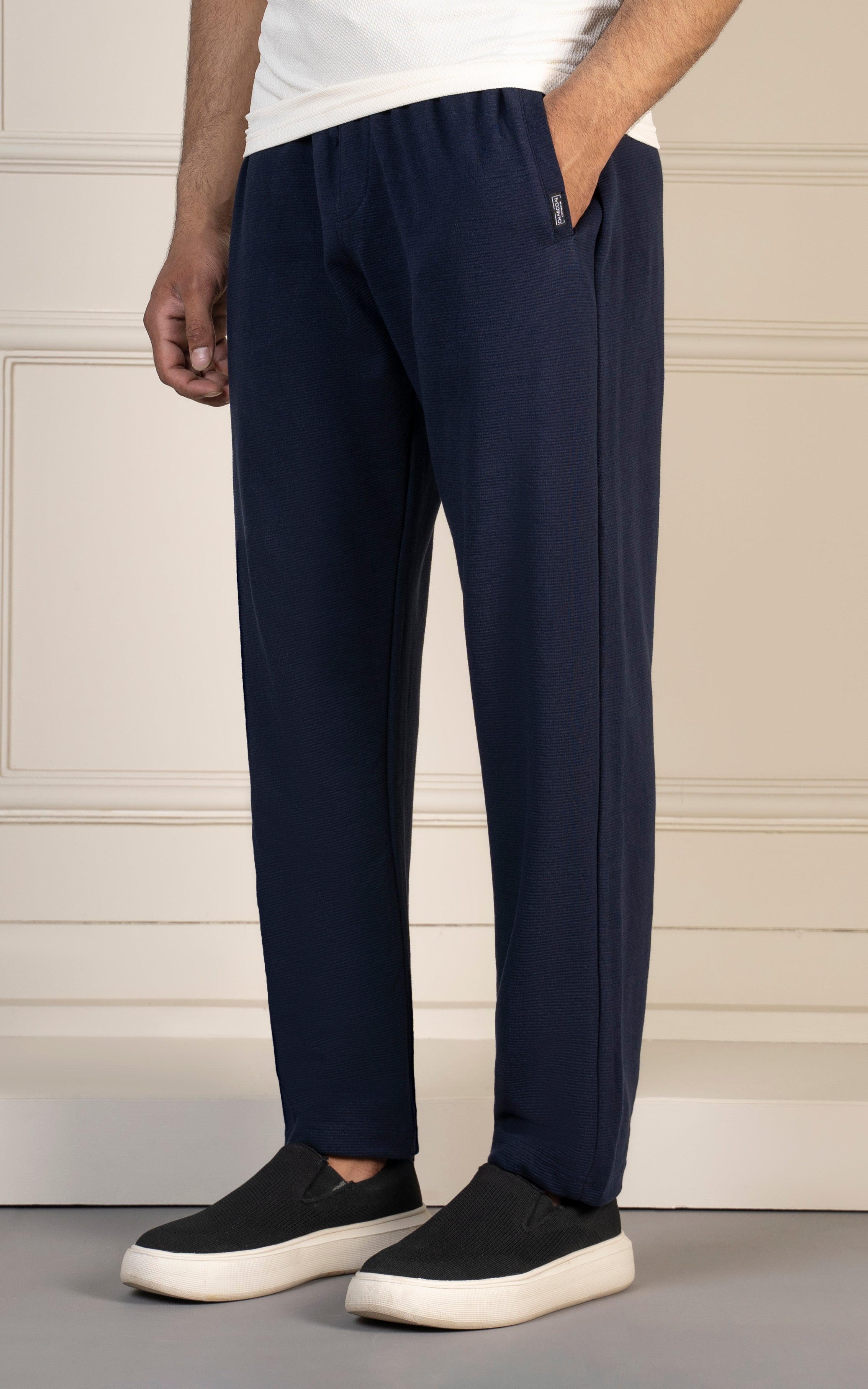 LOOSE FIT OTTOMAN JOGGER TROUSER NAVY