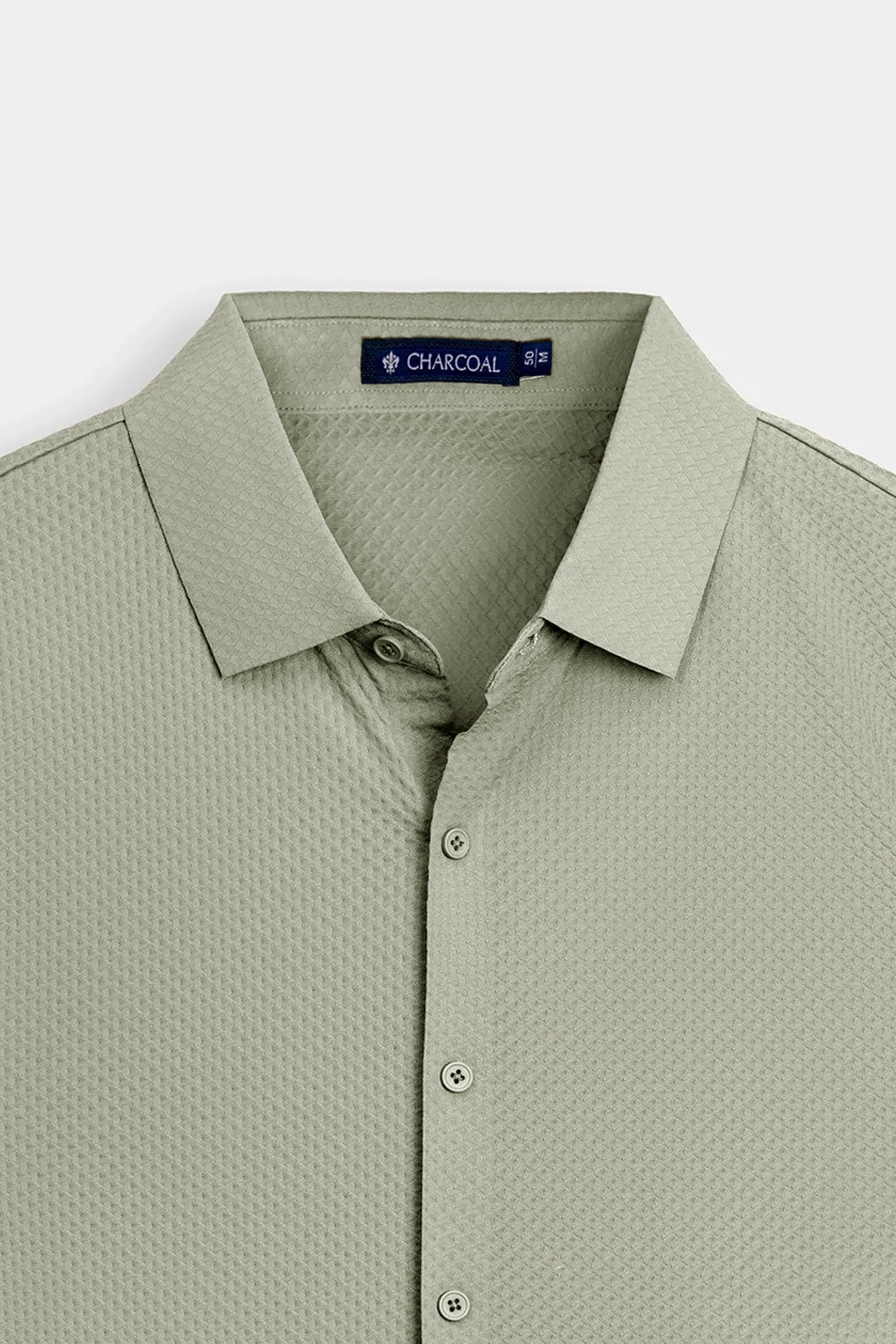 PREMIUM NYLON CASUAL SHIRT LIGHT OLIVE