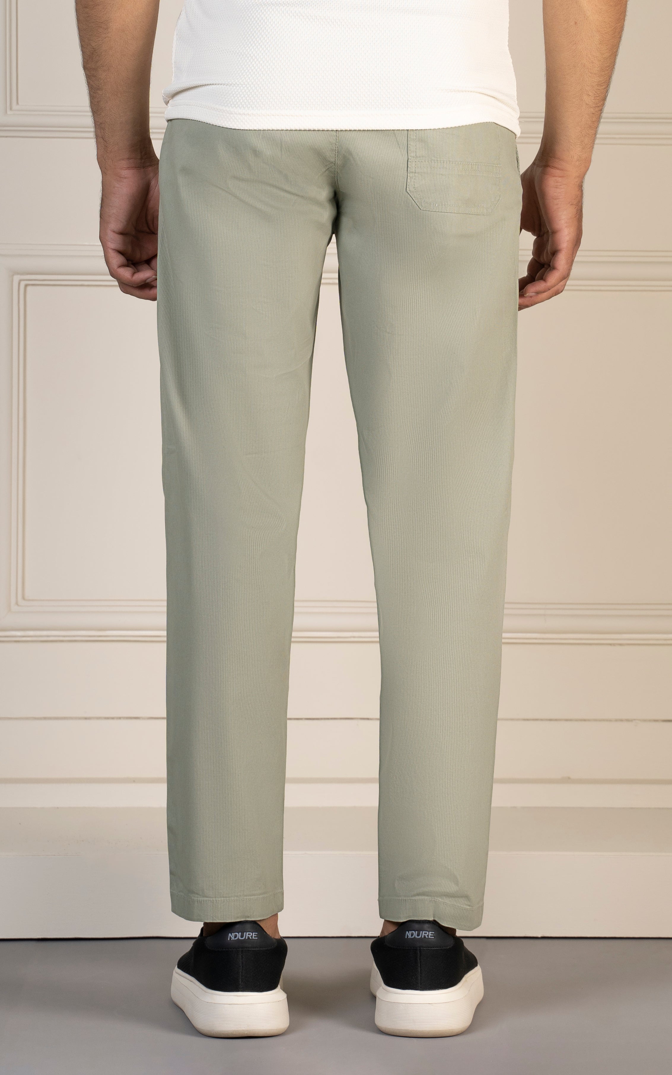 SMART FIT TEXTURED JOGGER TROUSER LIGHT OLIVE