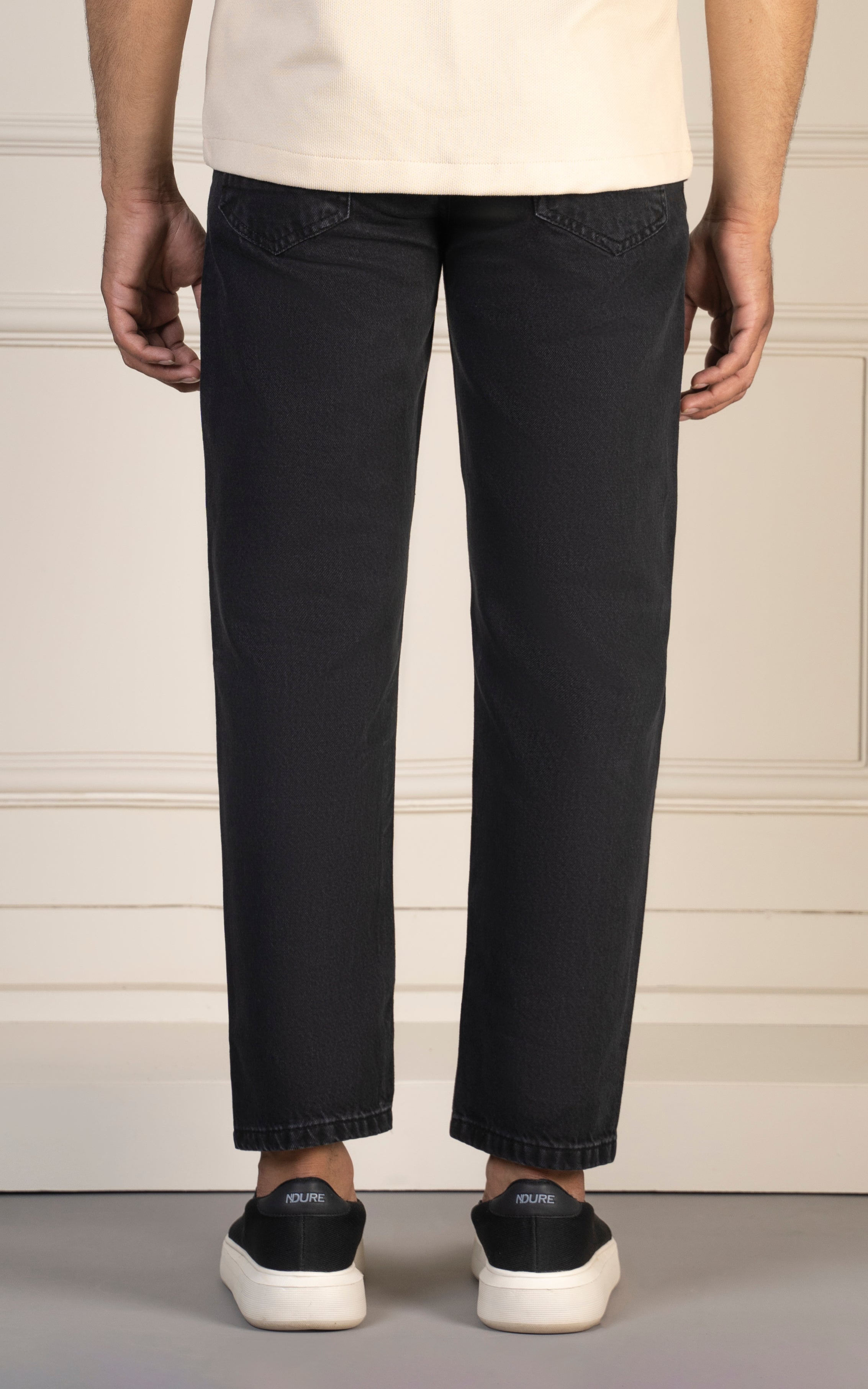 STRAIGHT FIT JEANS DARK GREY