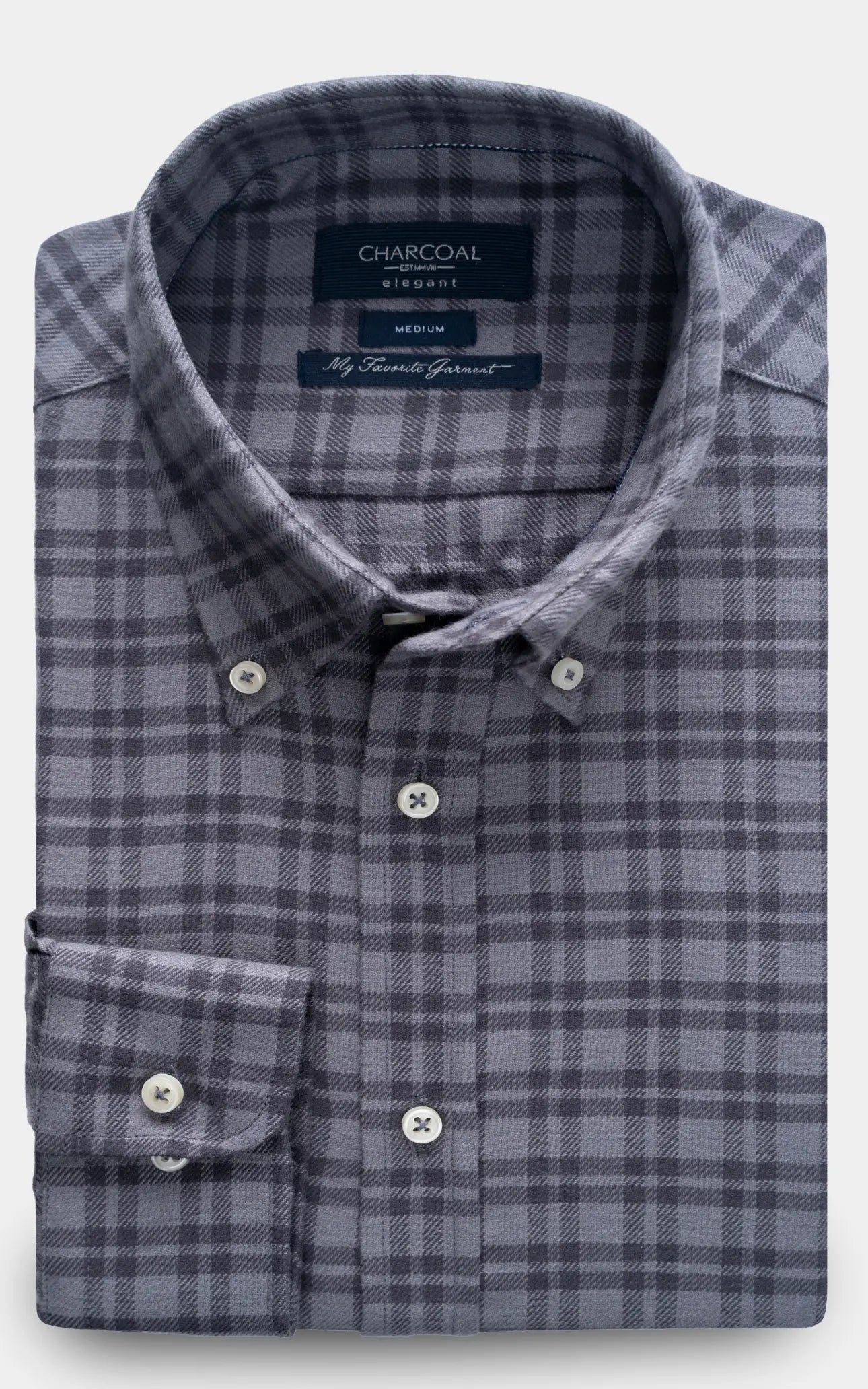 SEMI FORMAL SMART FIT SHIRT GREY CHECK