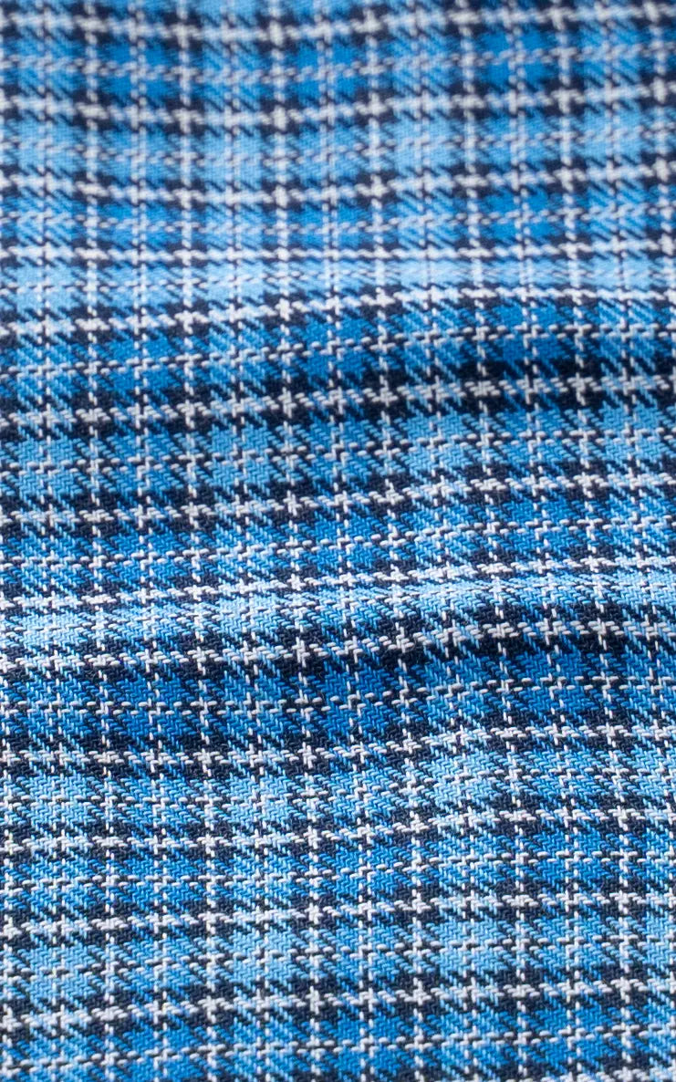 SEMI FORMAL SMART FIT SHIRT BROWN BLUE