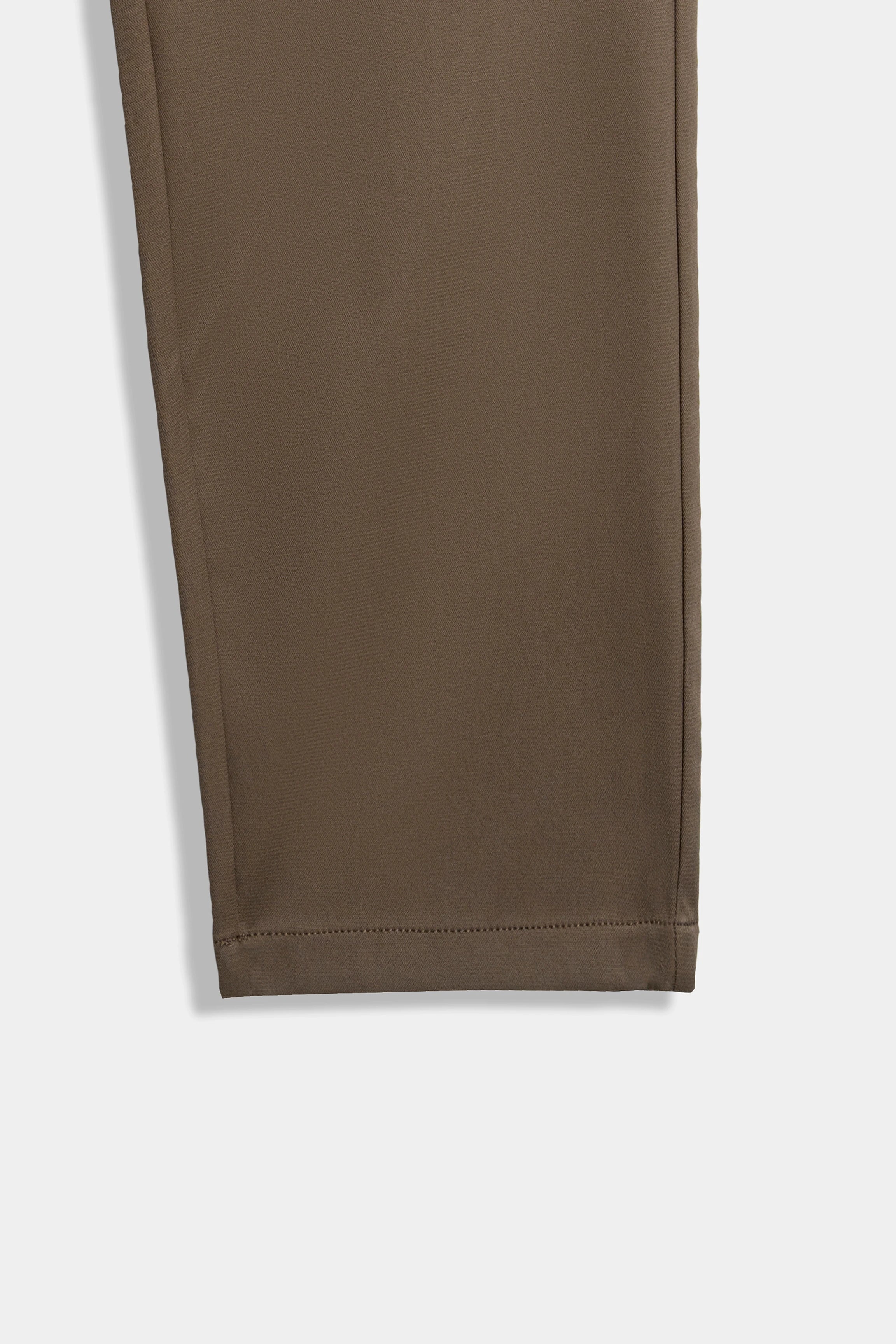 CASUAL PANT REGULAR FIT BROWN