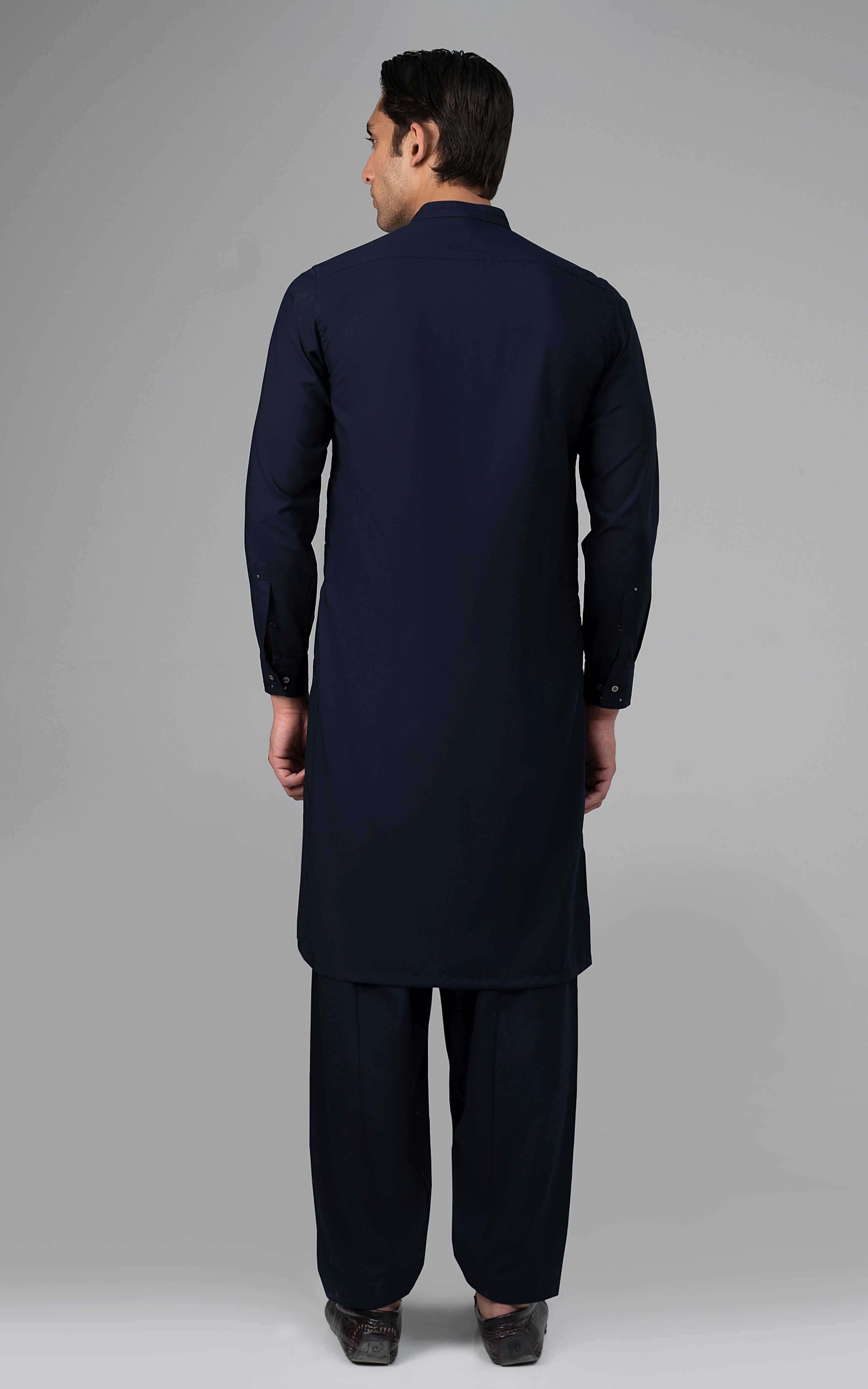 EMBROIDERED WASH & WEAR - PREMIUM COLLECTION NAVY