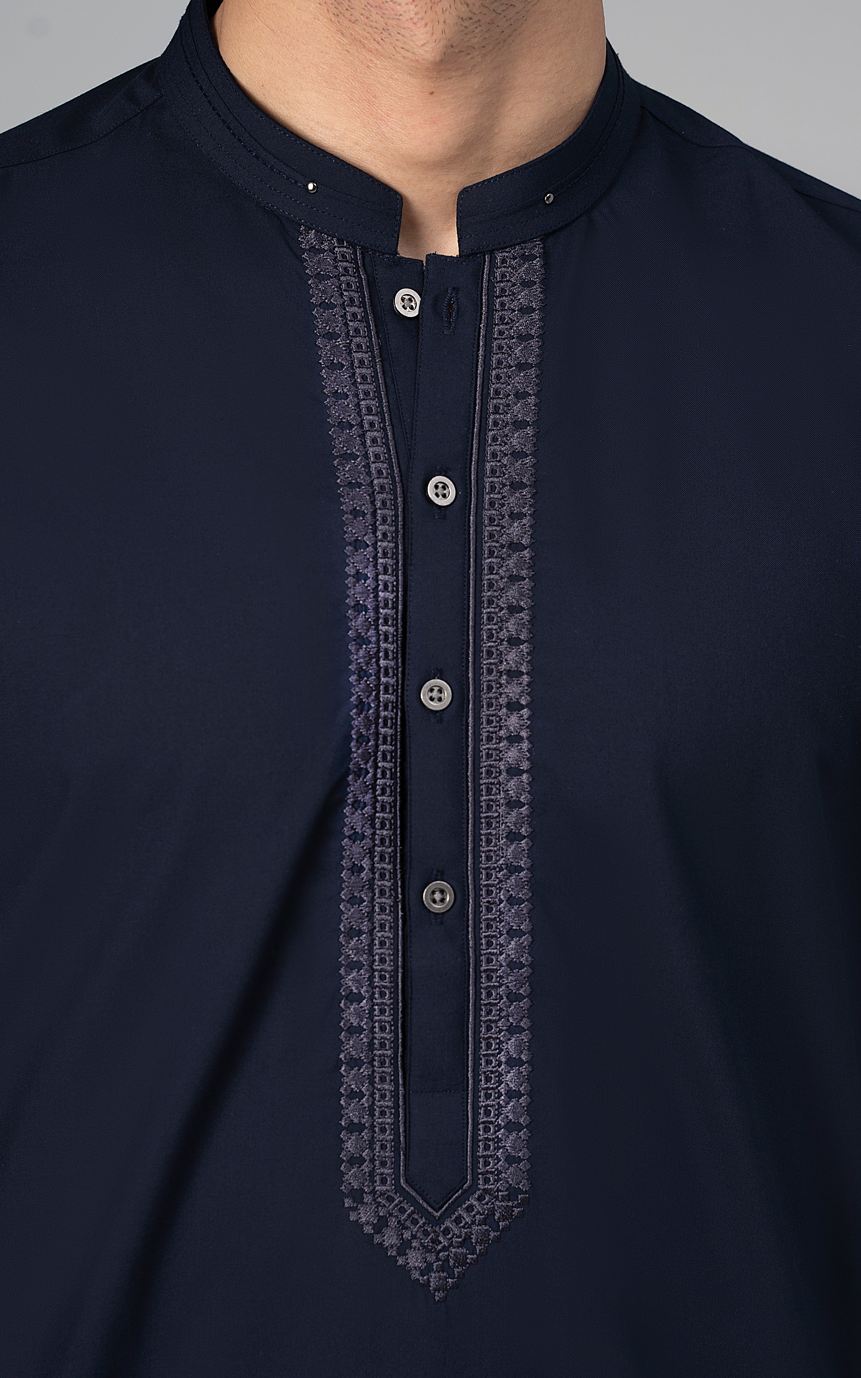 EMBROIDERED WASH & WEAR - PREMIUM COLLECTION NAVY