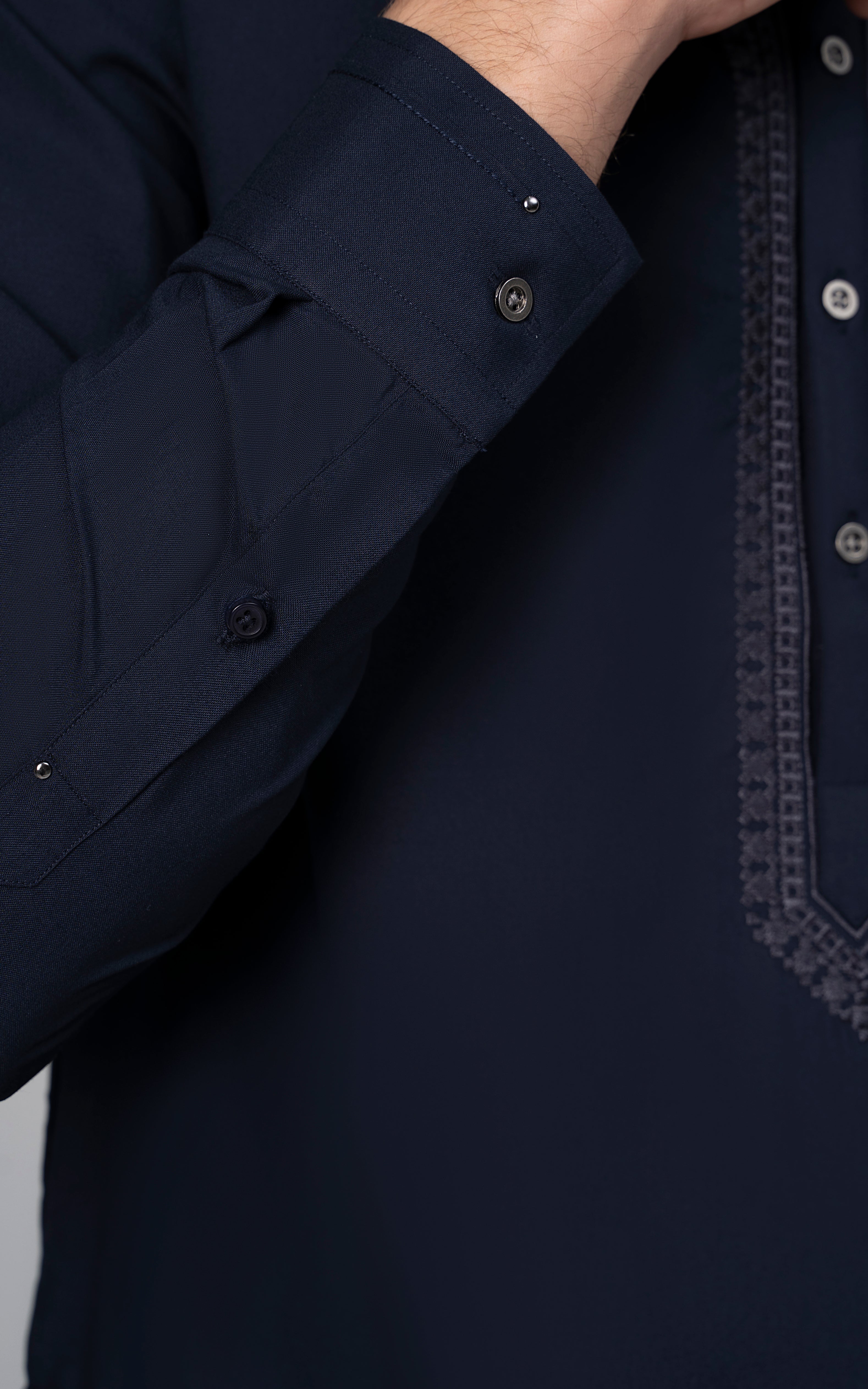 EMBROIDERED WASH & WEAR - PREMIUM COLLECTION NAVY