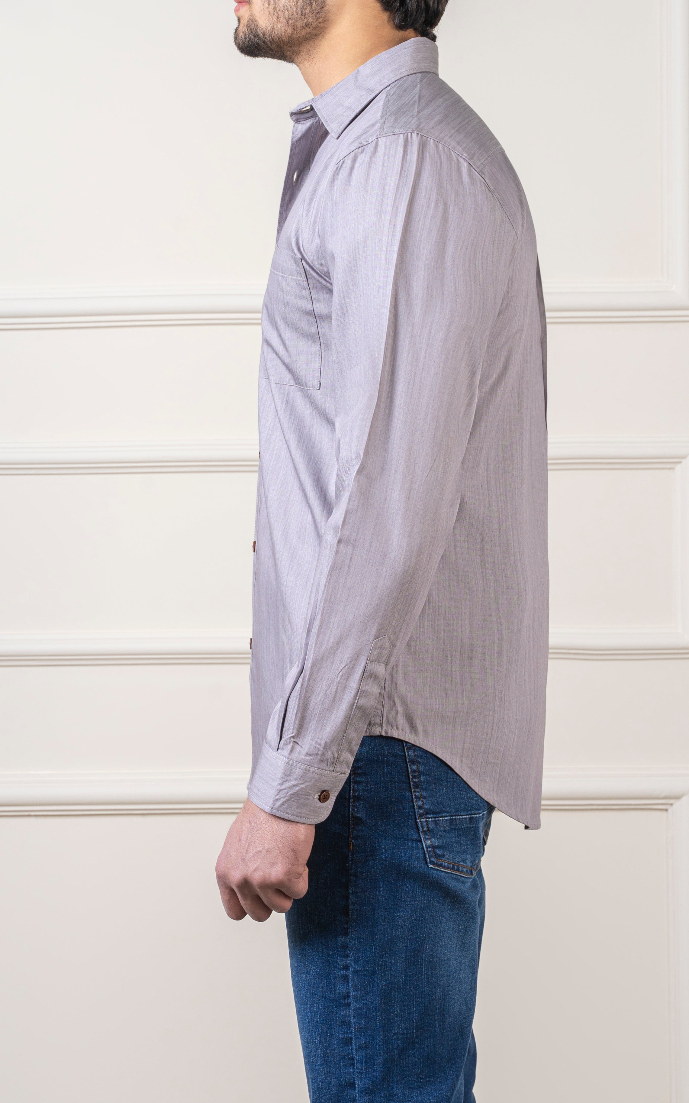 CASUAL SHIRT LIGHT GREY