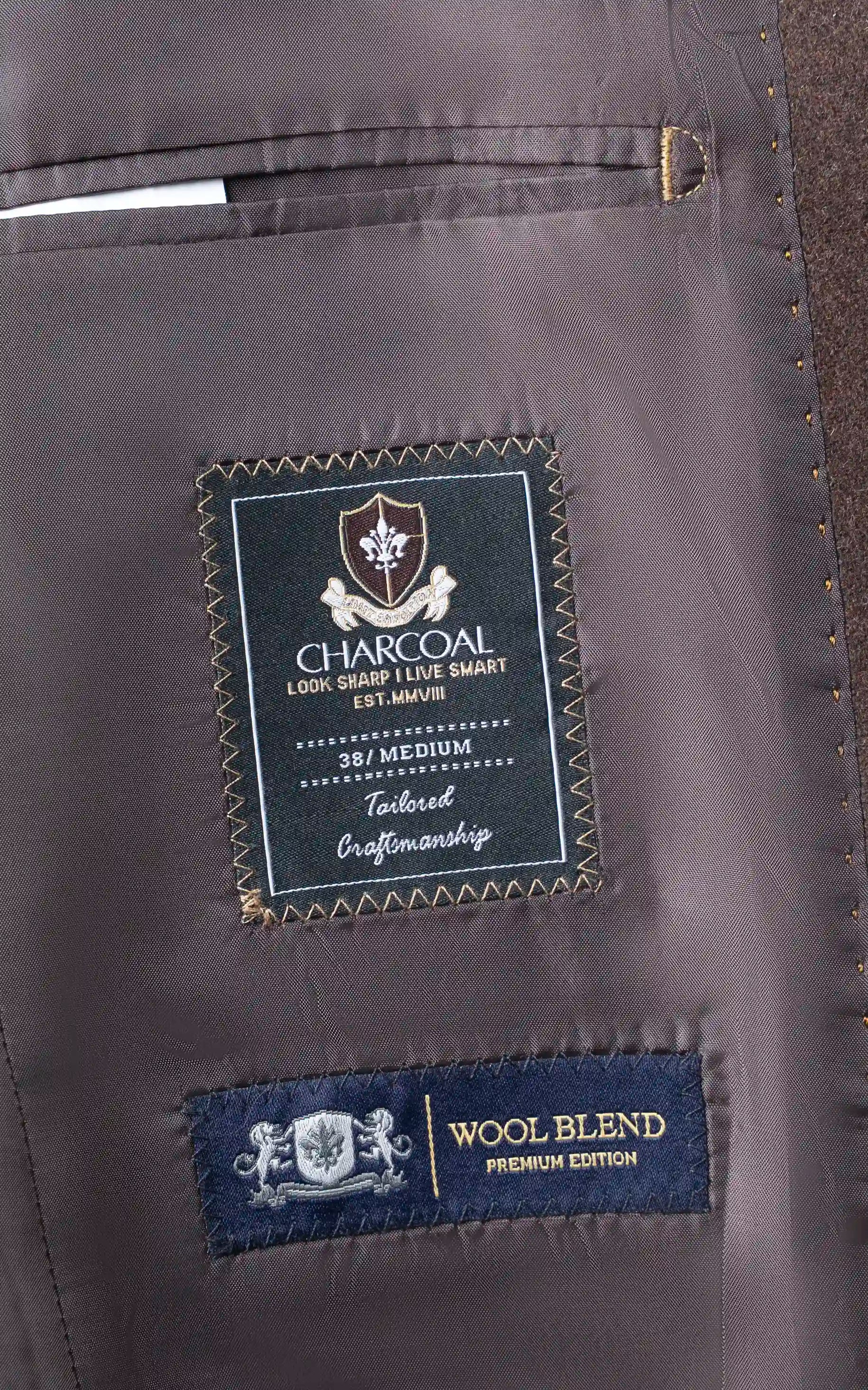 Double-Breasted Long Coat Olive