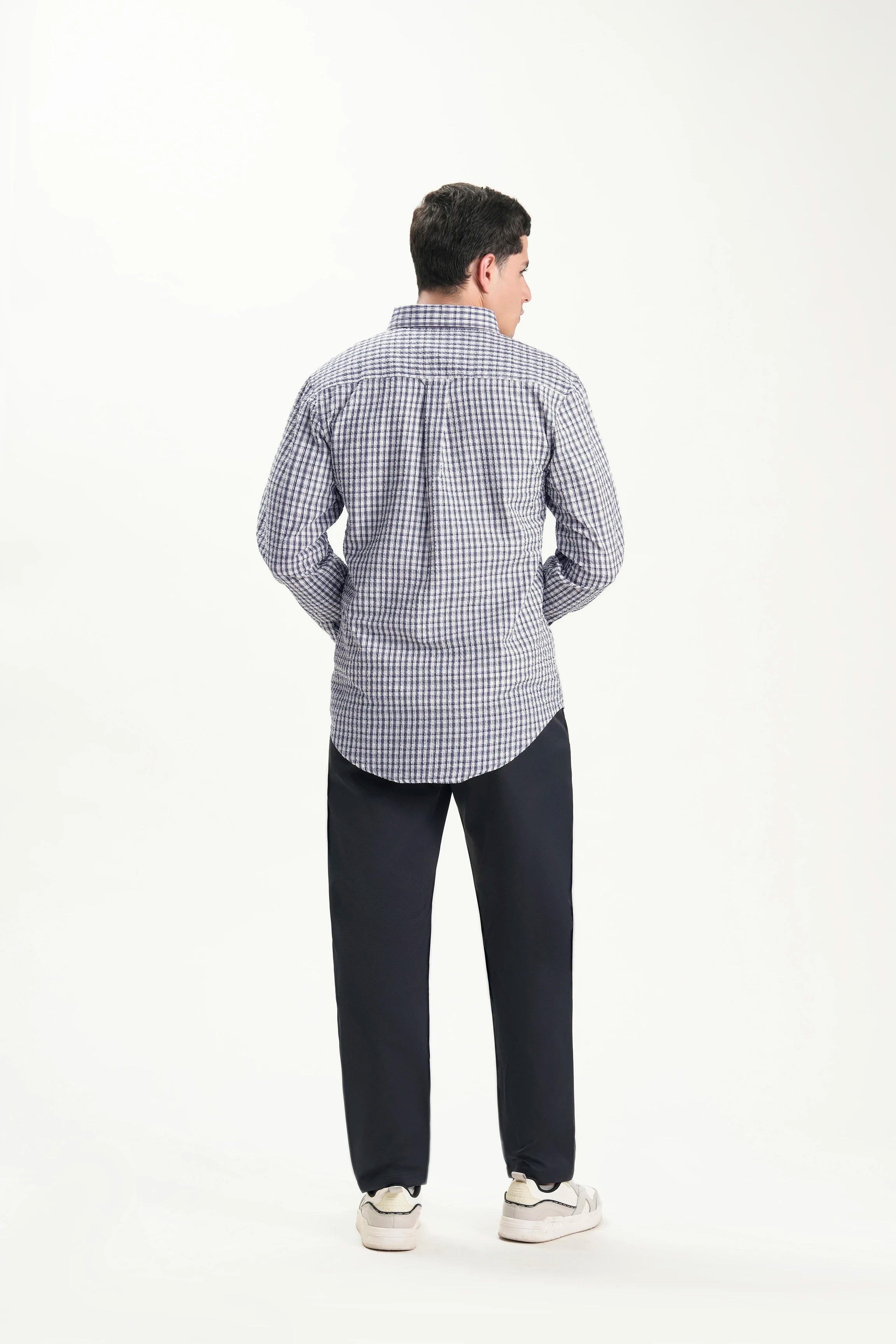 SMART FIT CASUAL SHIRT BEIGE CHECK