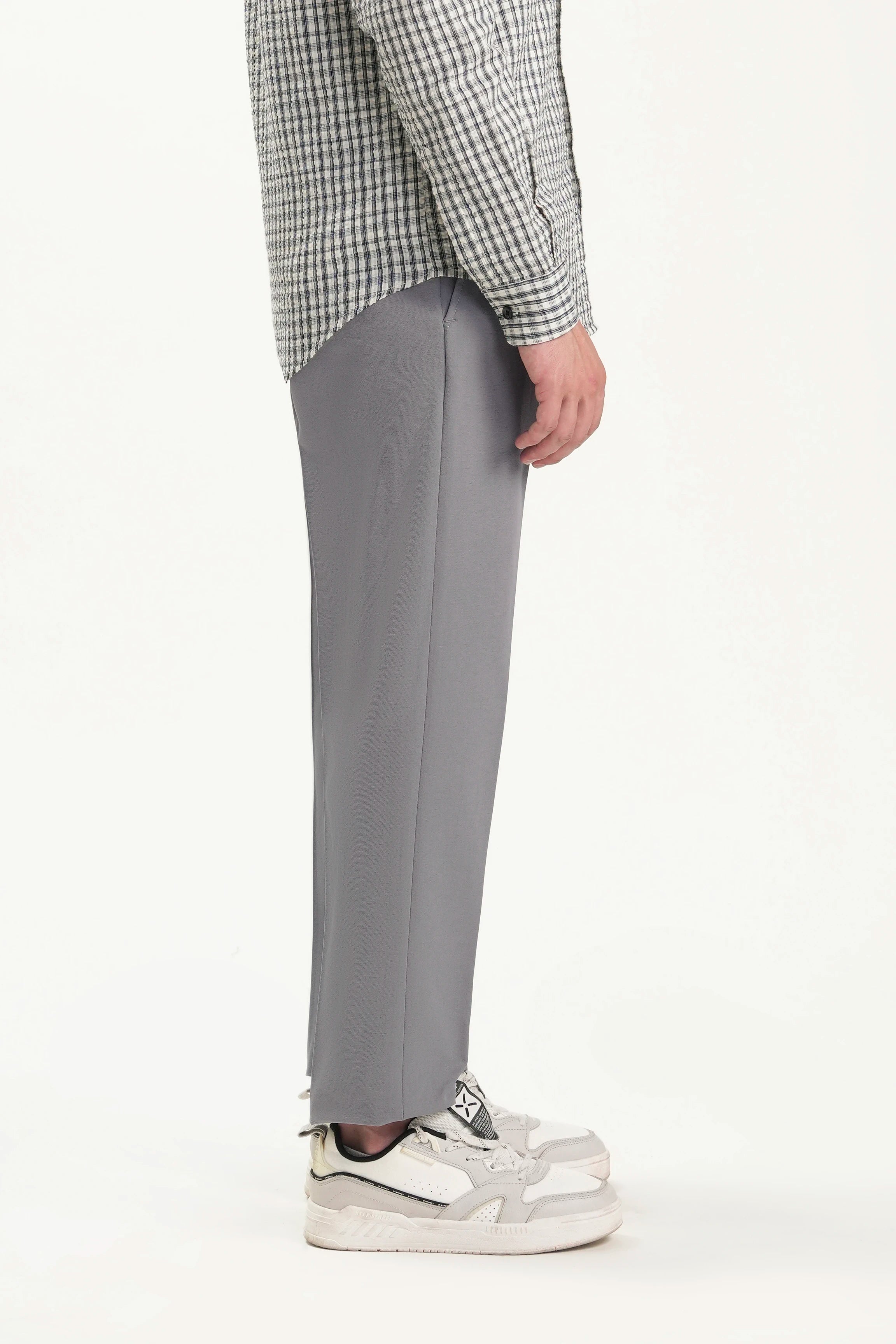CASUAL PANT REGULAR FIT GREY