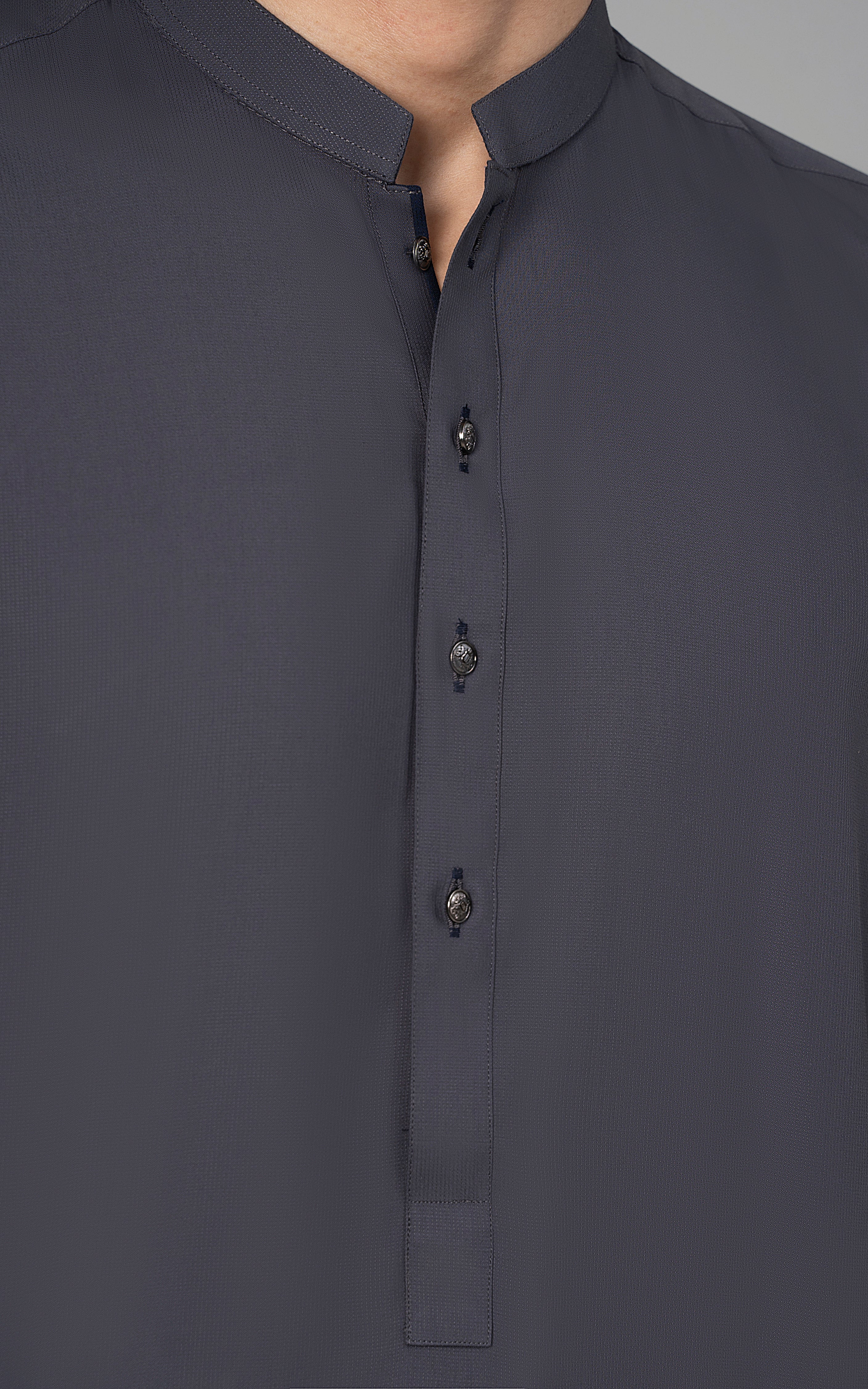 TEXTURED BLENDED WASH & WEAR - SIGNATURE COLLECTION DARK GREY