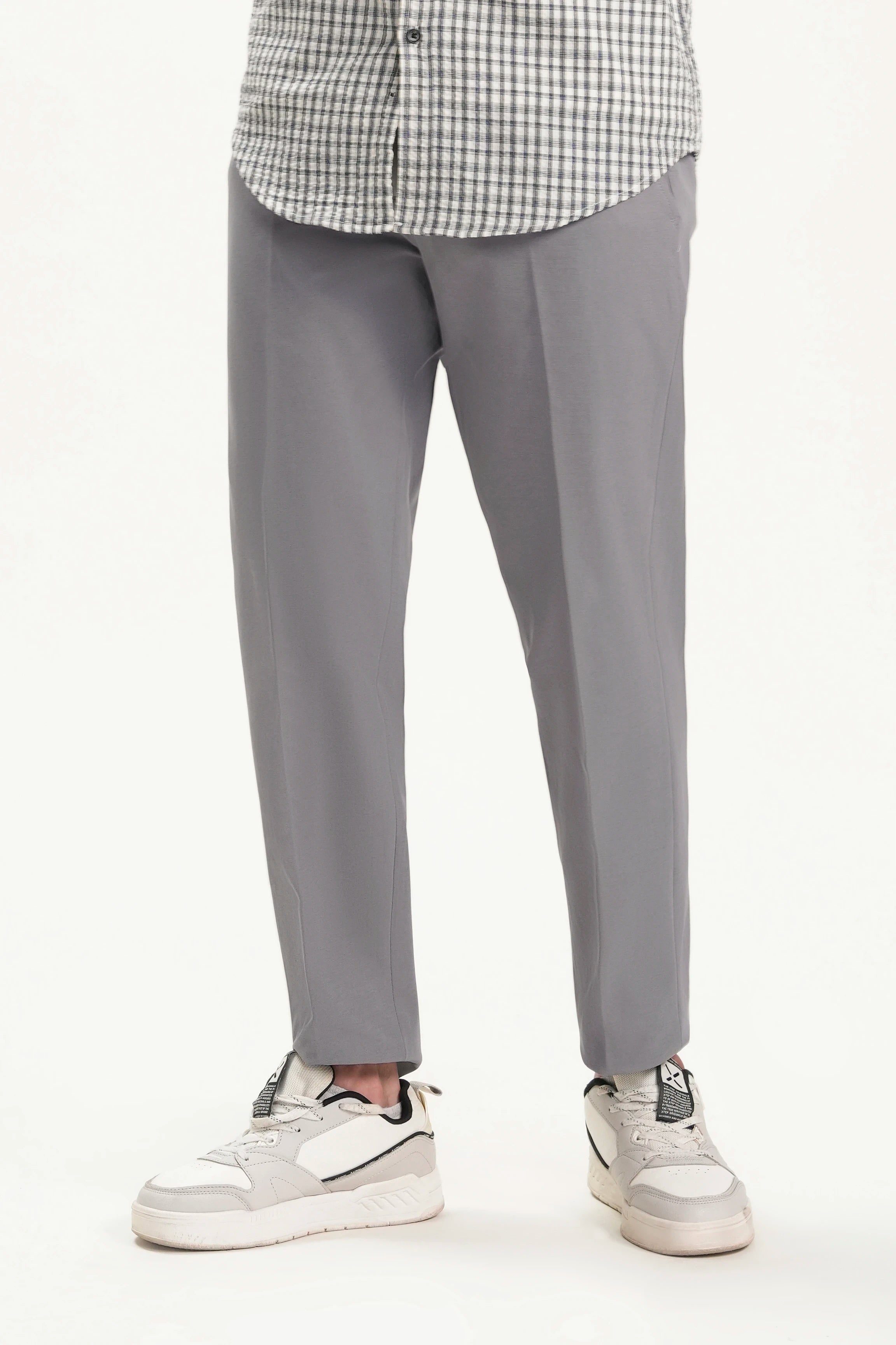 CASUAL PANT REGULAR FIT GREY